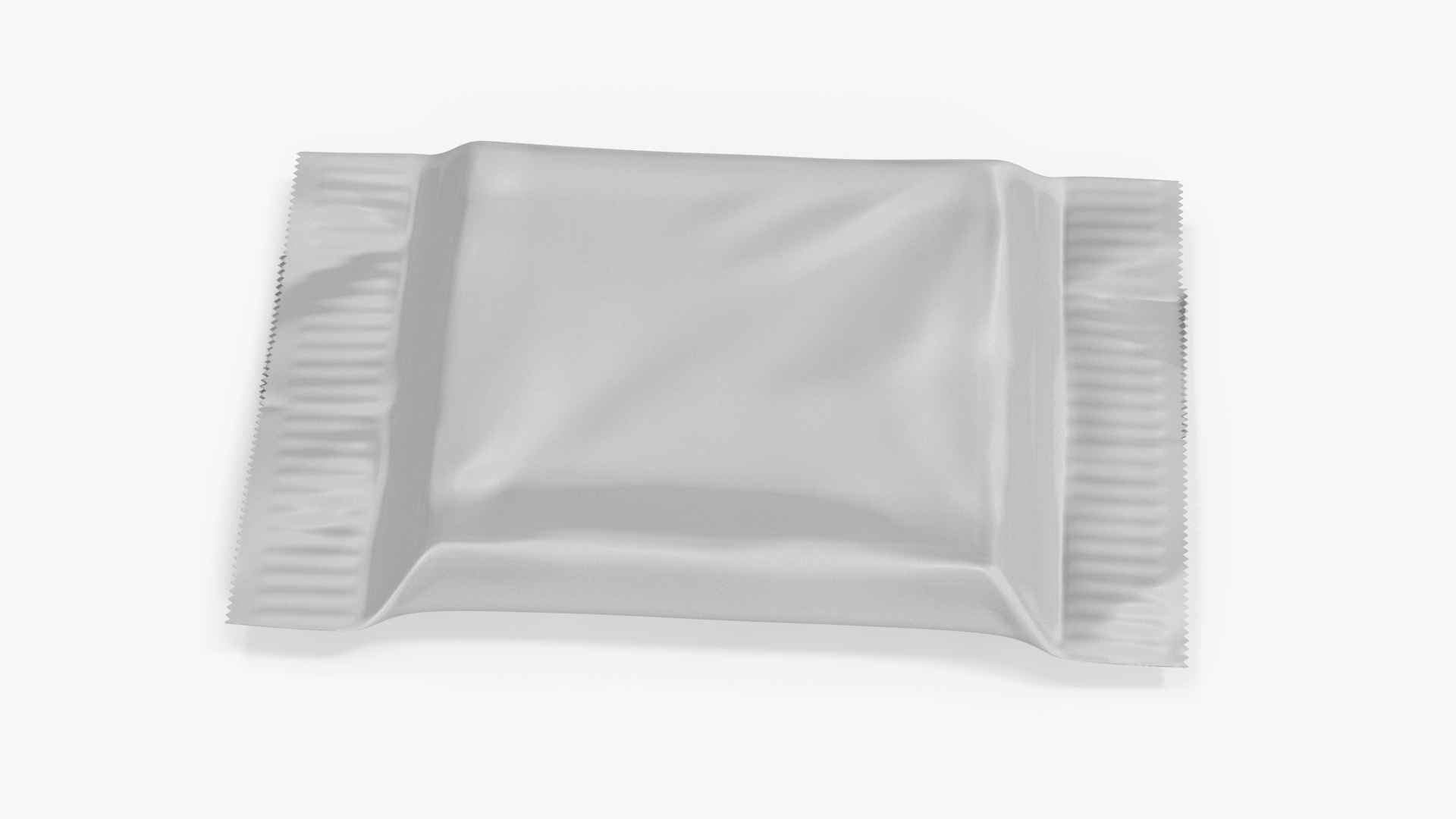 White Wrapper Square Chocolate Bar 3D model