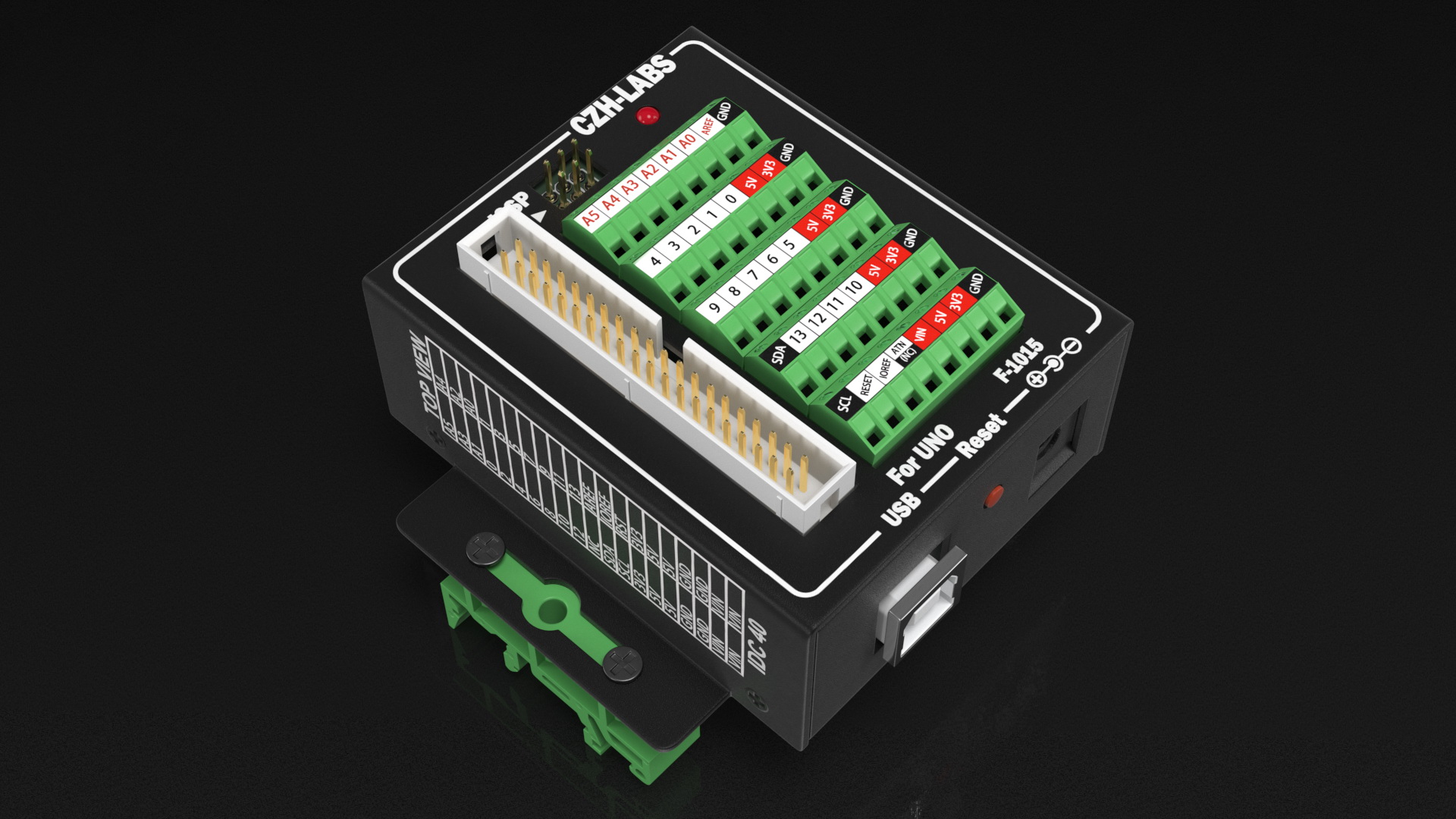 UNO Screw Terminal Block 3D model