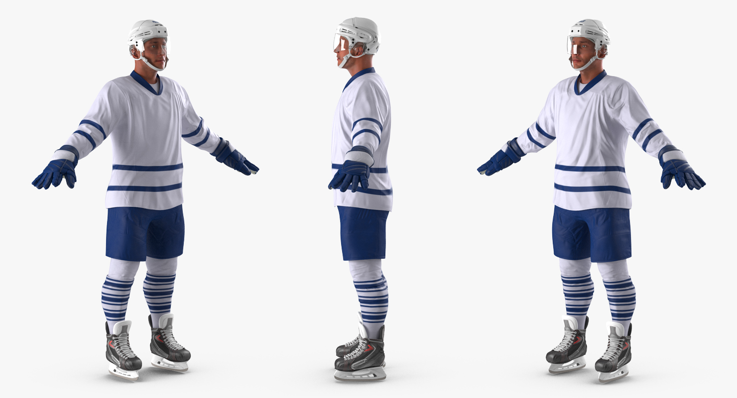 3D Hockey Player Generic 3 model