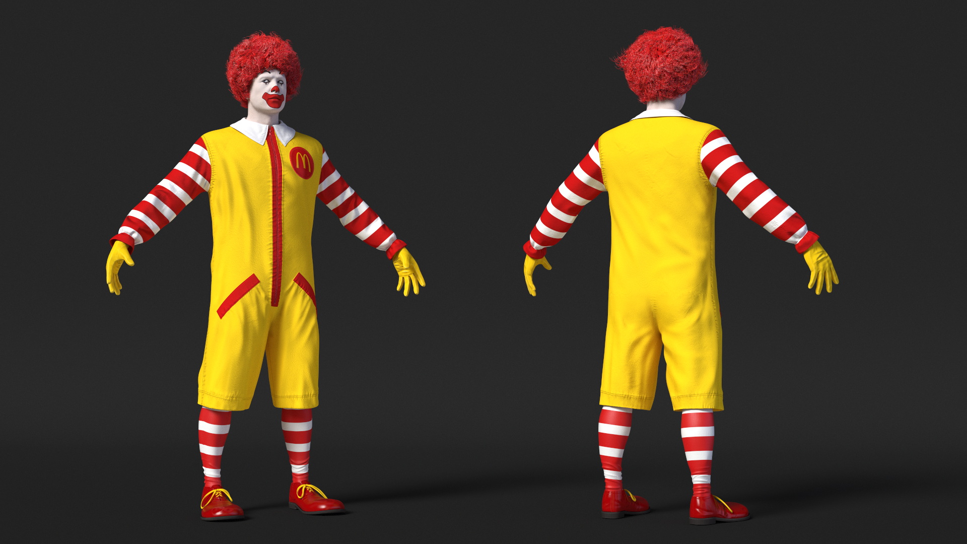 McDonalds Clown Fur 3D model