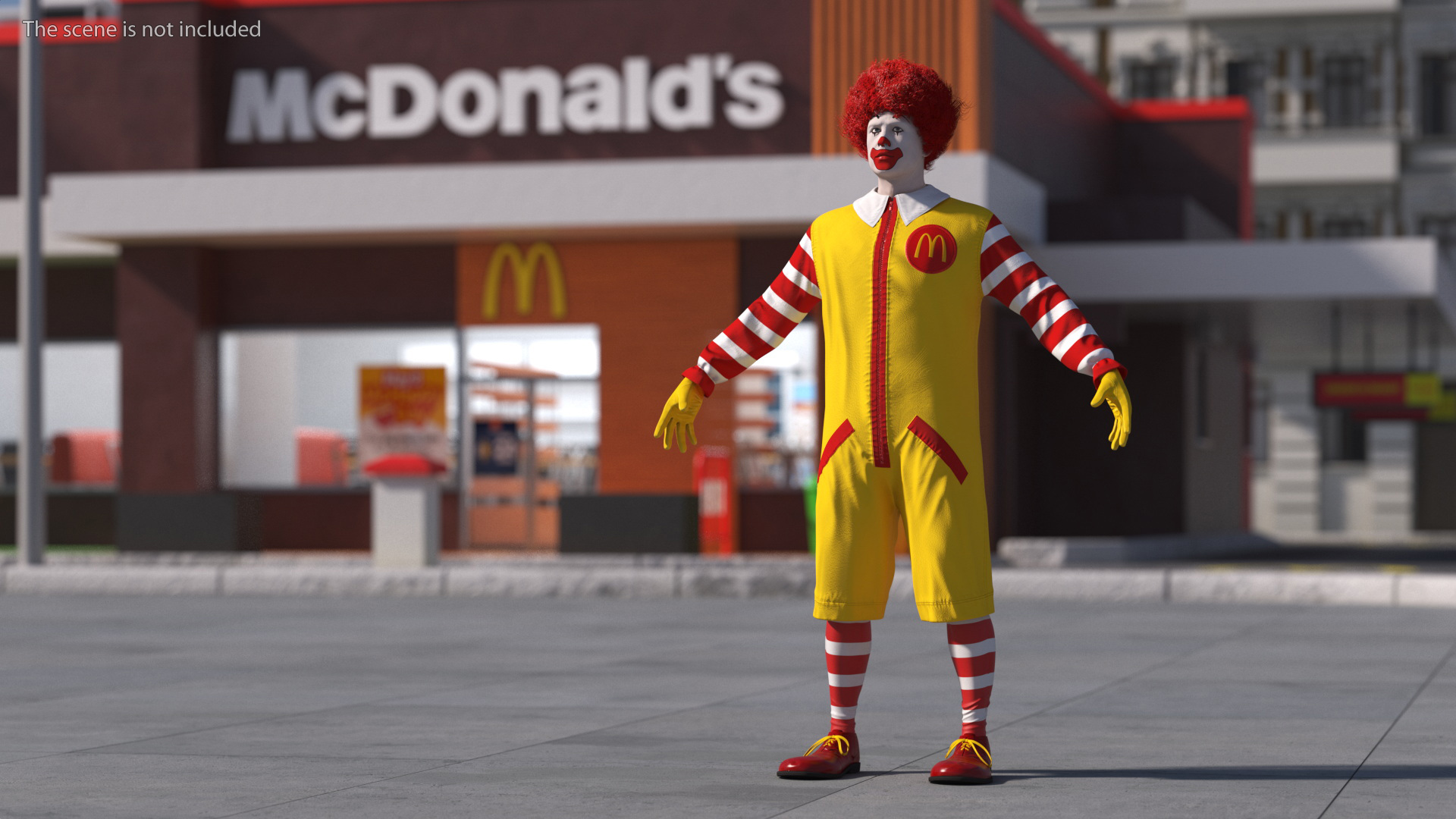 McDonalds Clown Fur 3D model