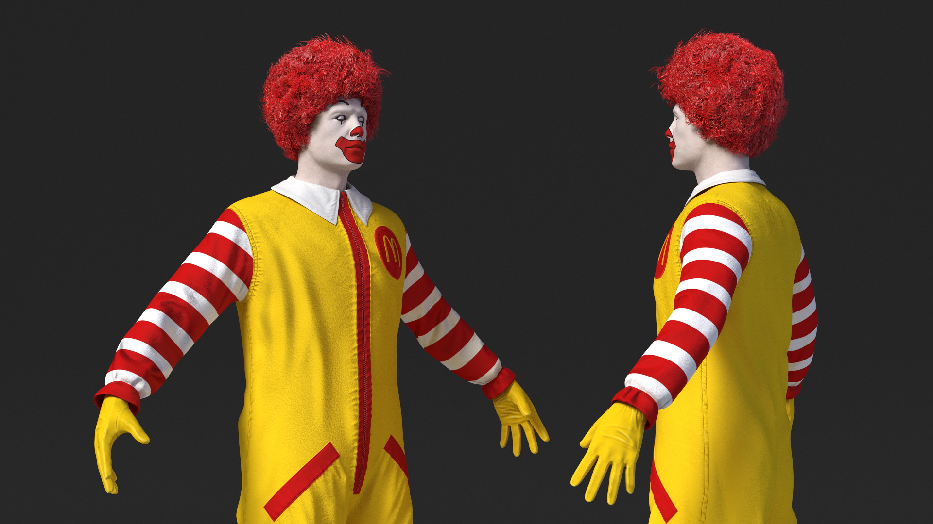 McDonalds Clown Fur 3D model