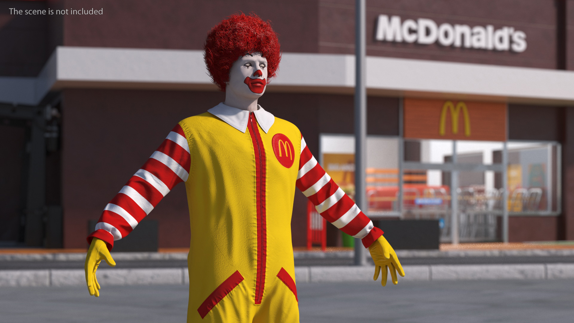 McDonalds Clown Fur 3D model