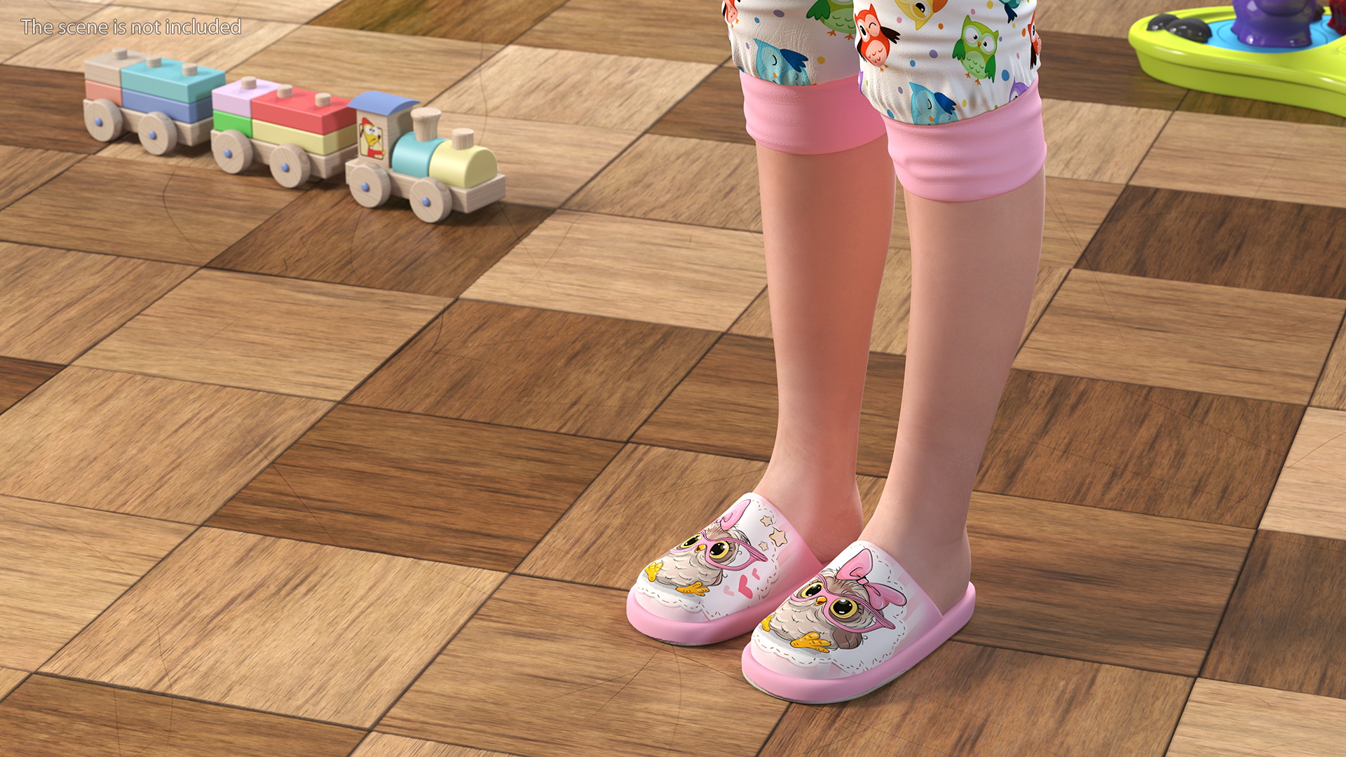 3D Child Girl Home Style Rigged model