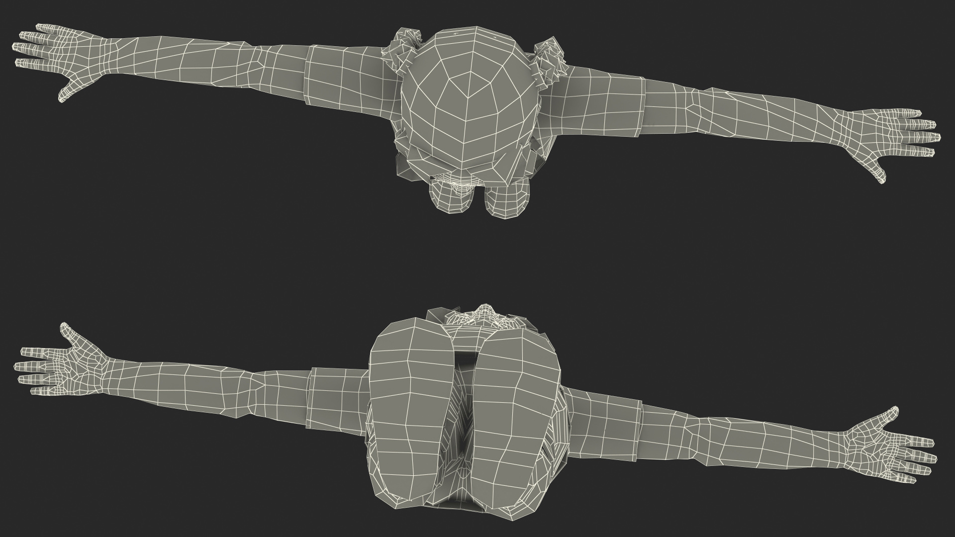 3D Child Girl Home Style Rigged model