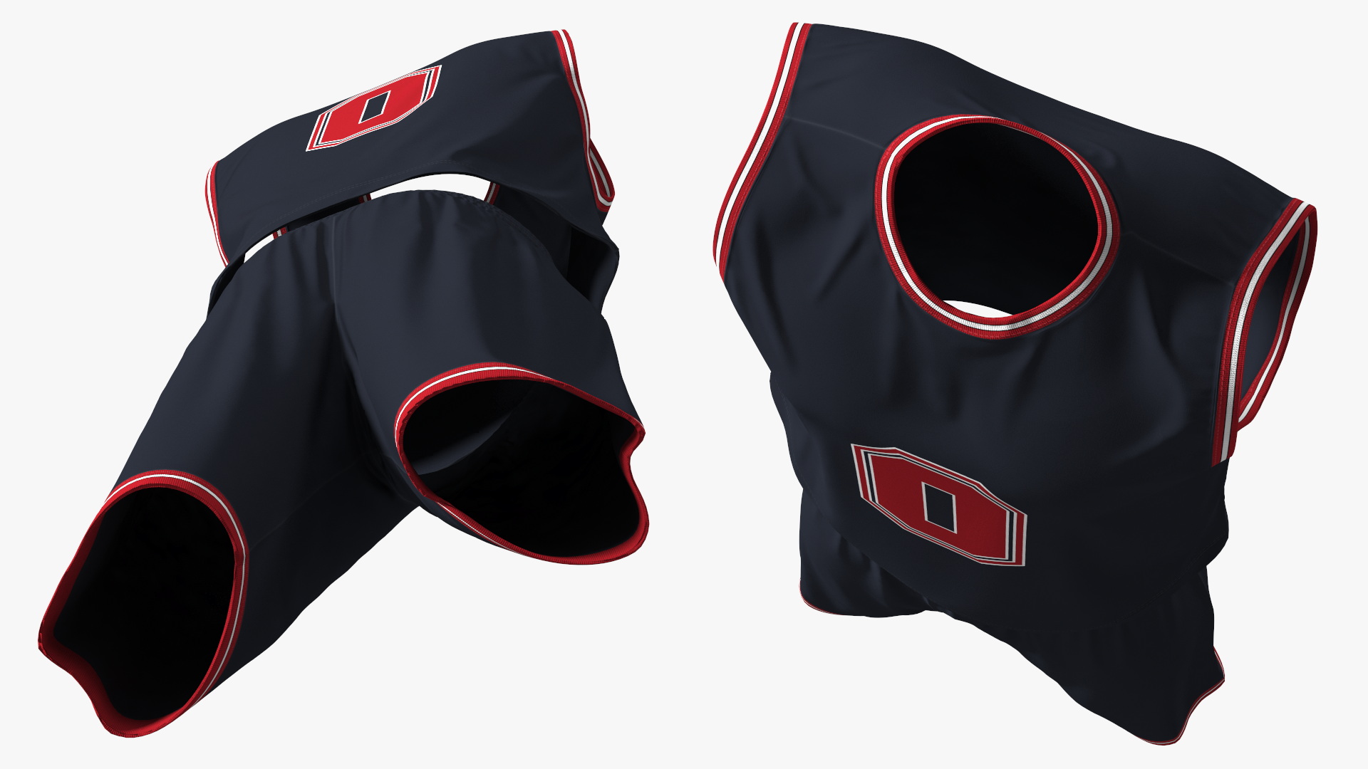 3D Basketball Jersey and Shorts Apparel