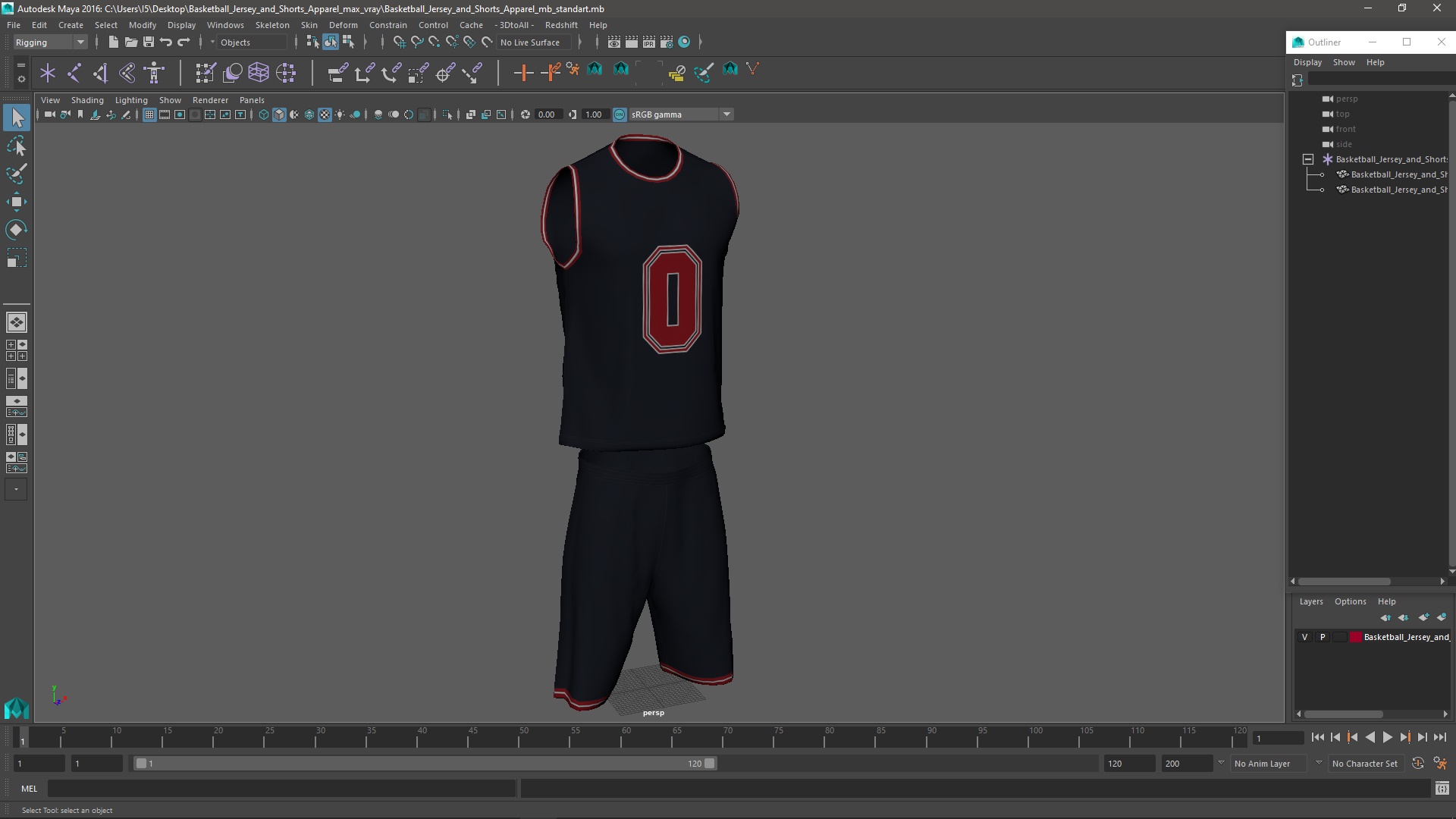 3D Basketball Jersey and Shorts Apparel