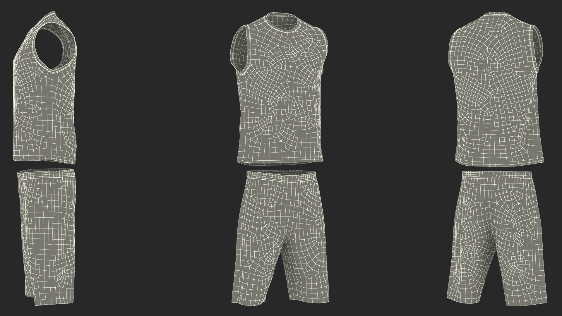 3D Basketball Jersey and Shorts Apparel