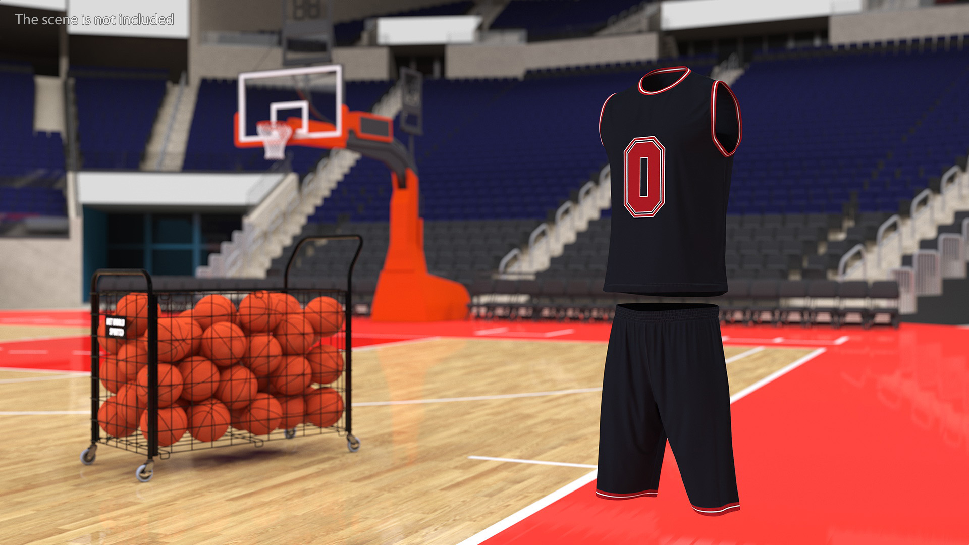 3D Basketball Jersey and Shorts Apparel