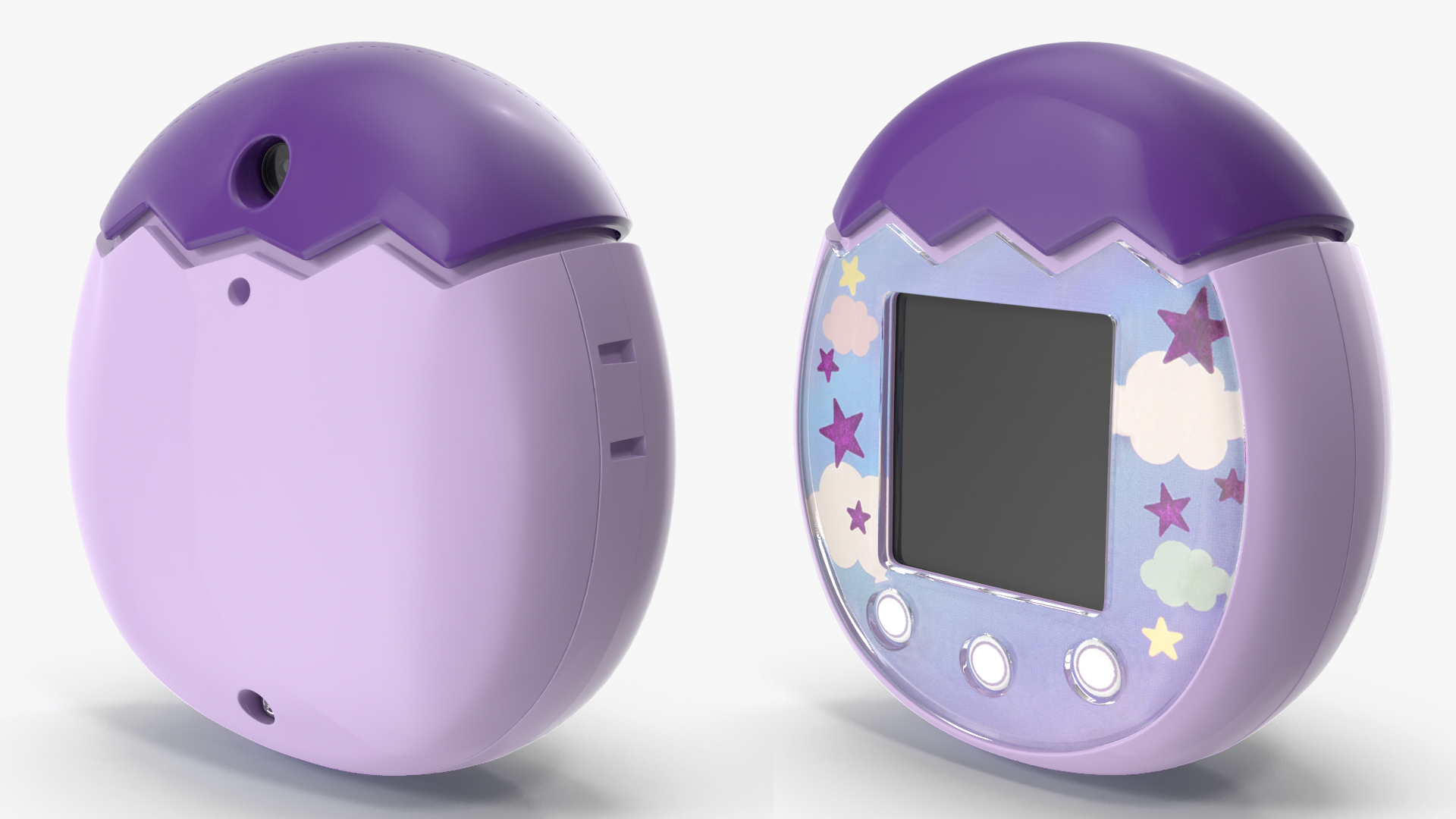 Virtual Tamagotchi Pet Violet 3D model