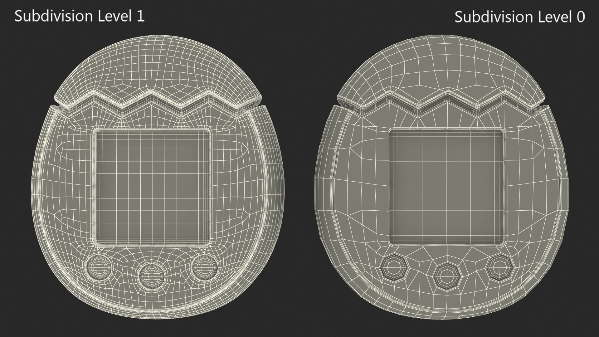 Virtual Tamagotchi Pet Violet 3D model