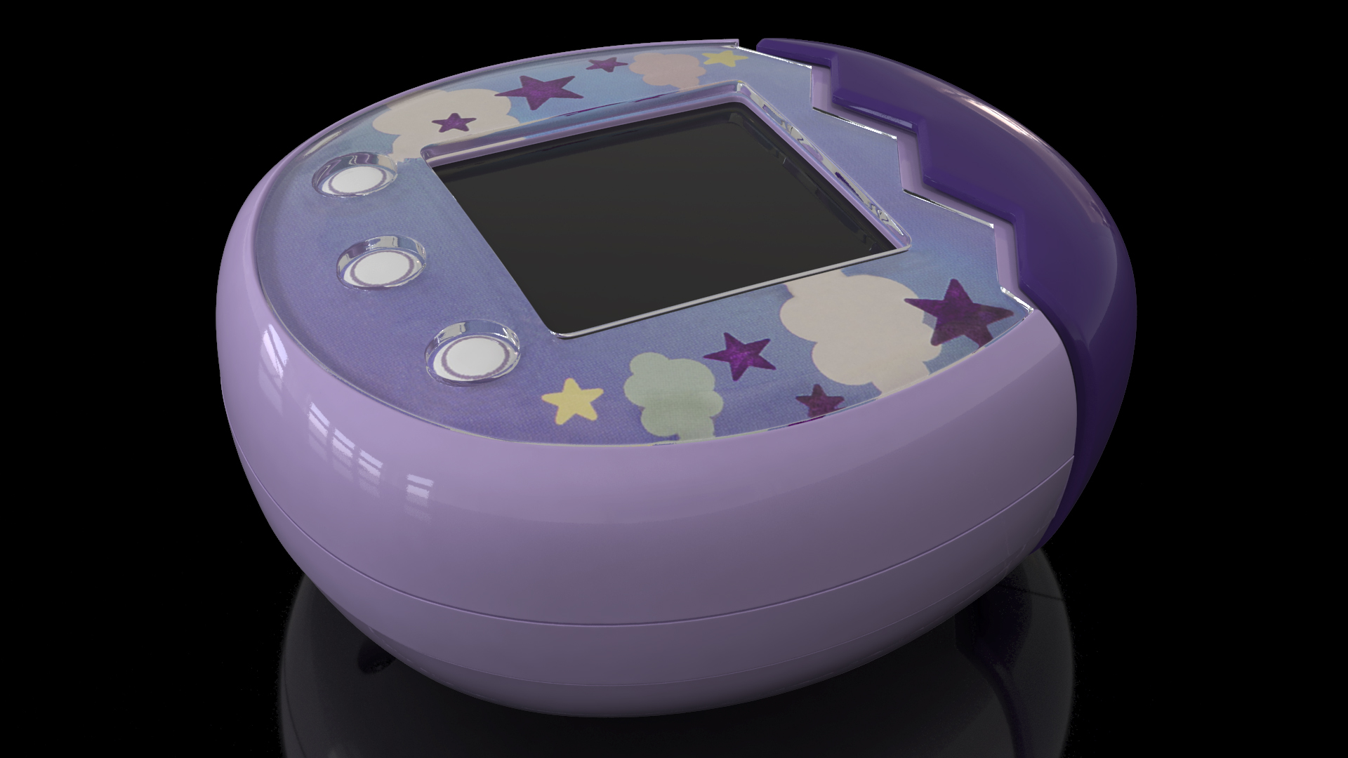 Virtual Tamagotchi Pet Violet 3D model