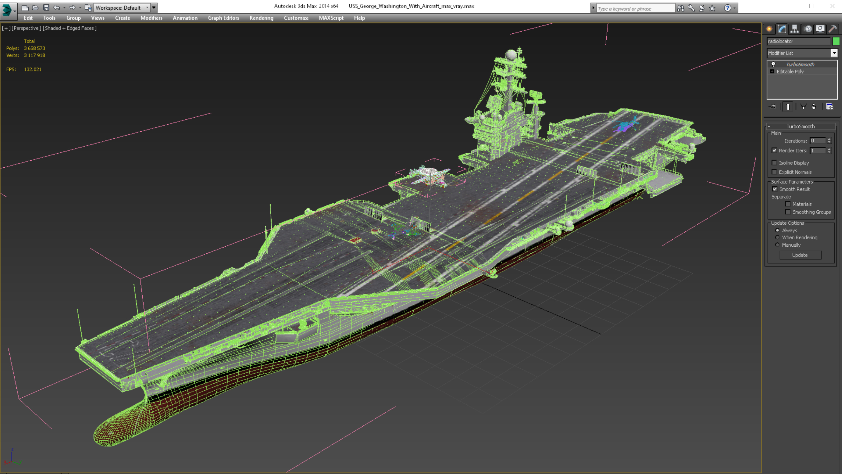 3D model USS George Washington With Aircraft