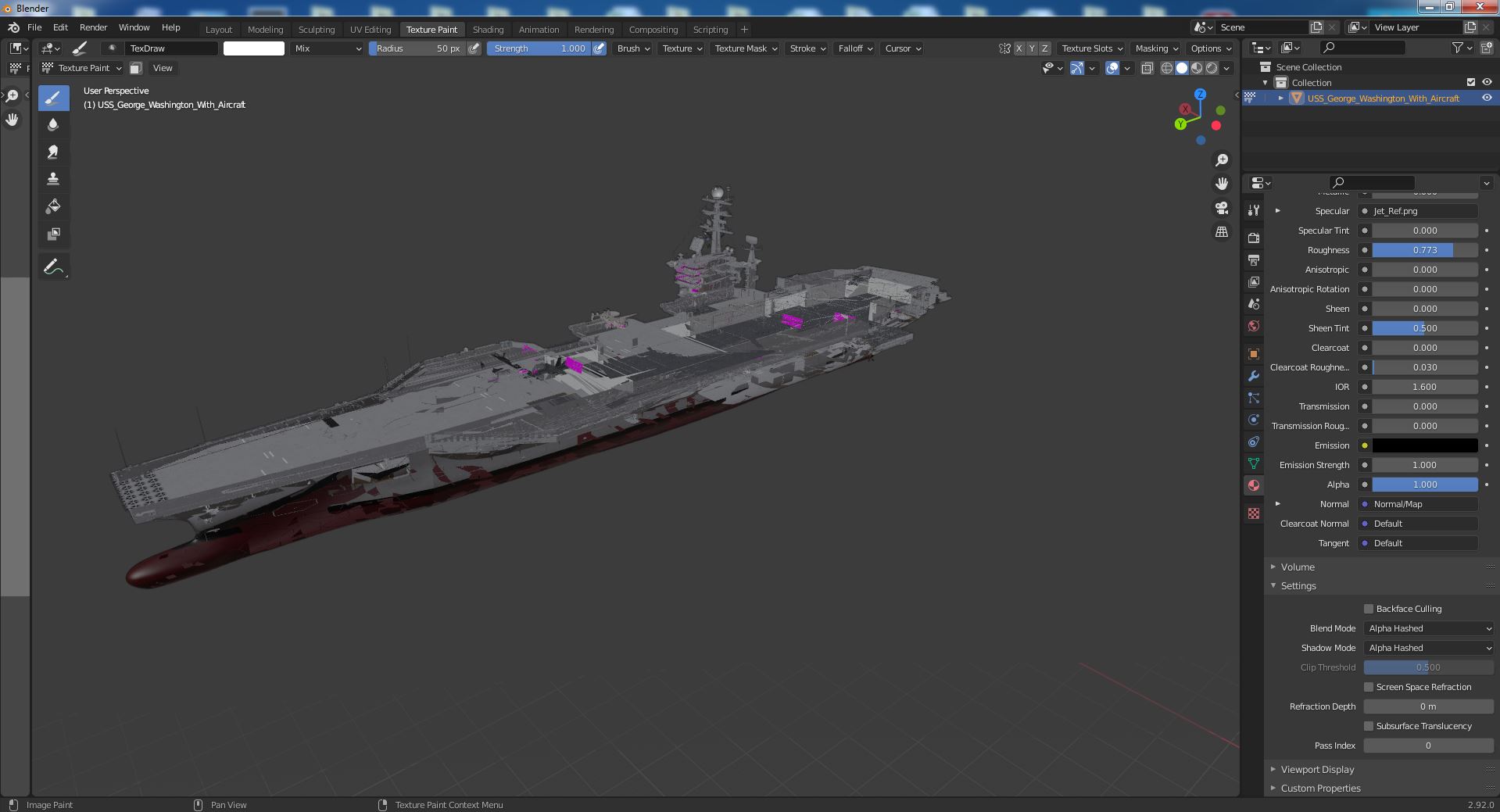 3D model USS George Washington With Aircraft