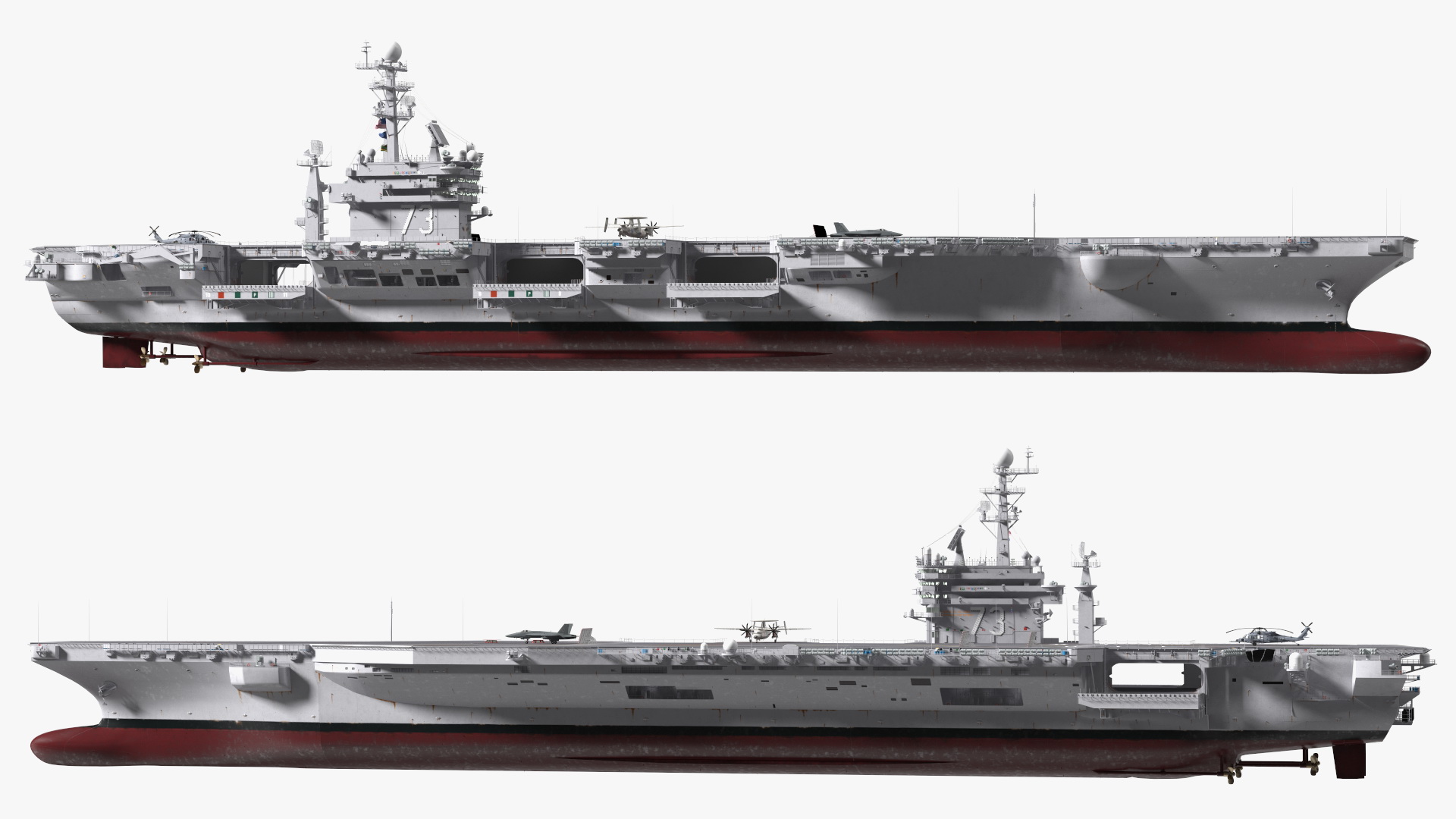 3D model USS George Washington With Aircraft