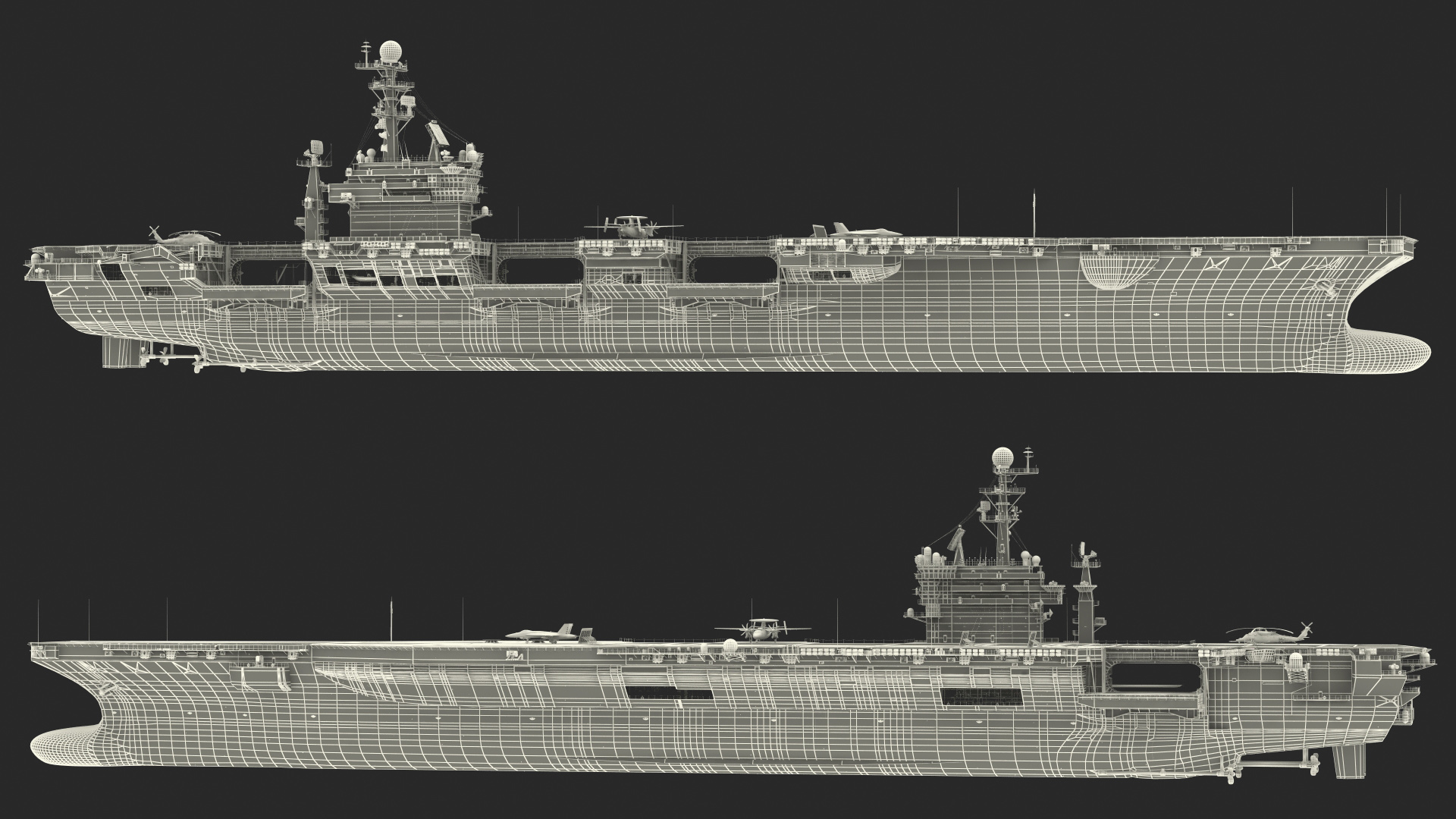3D model USS George Washington With Aircraft