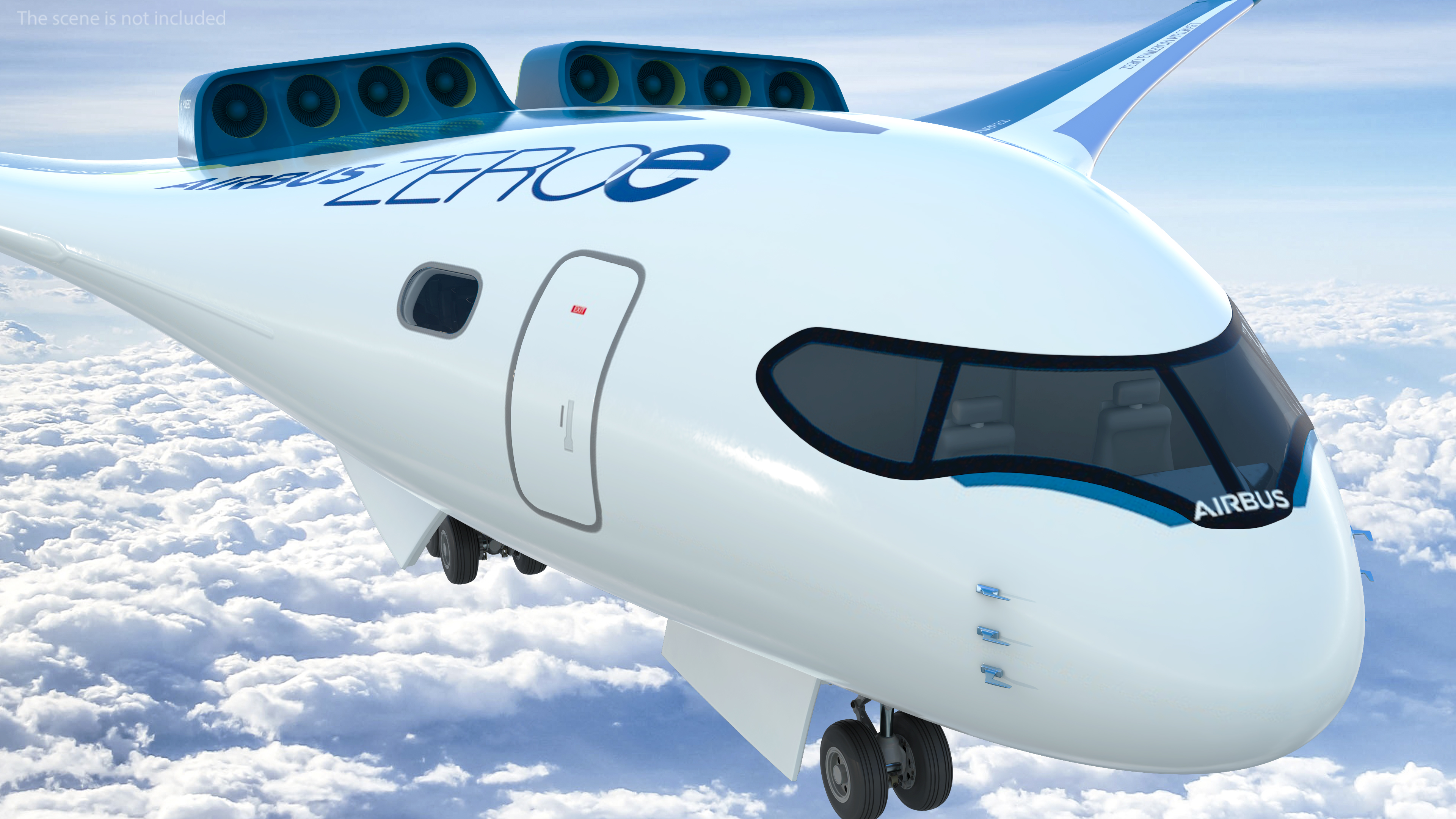 3D model Airbus ZEROe Blended-Wing Body
