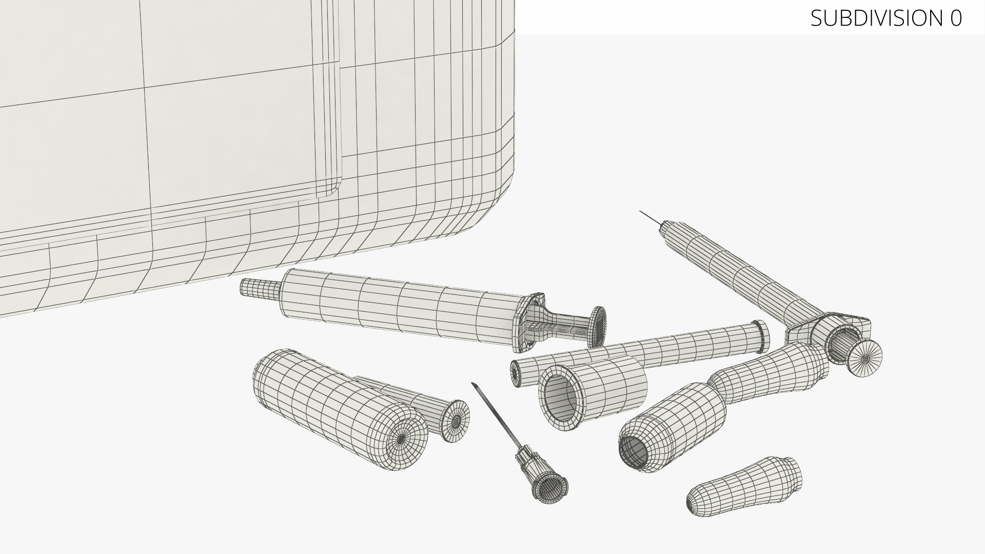 Needle Waste Storage Box with Medical Syringes - view 5