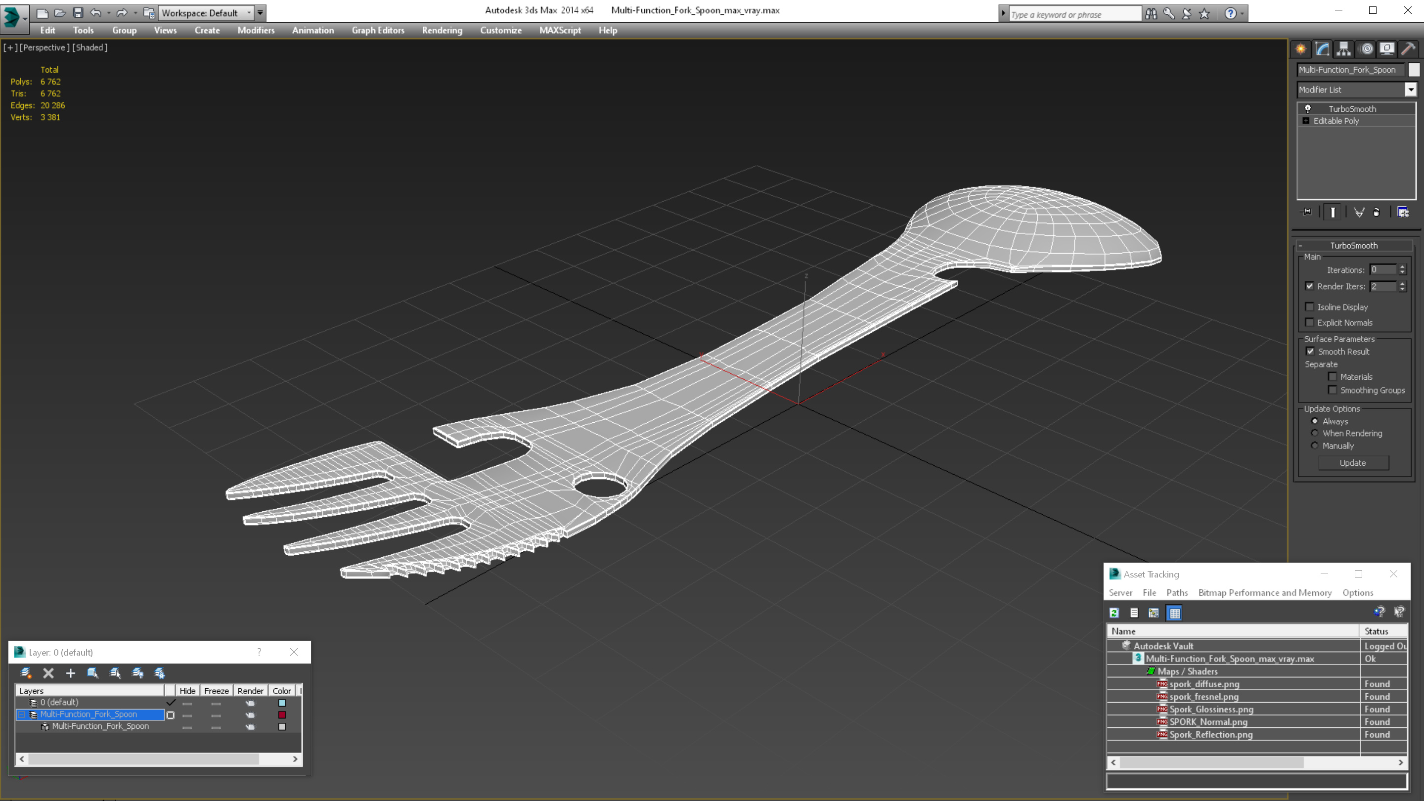 3D model Multi-Function Fork Spoon