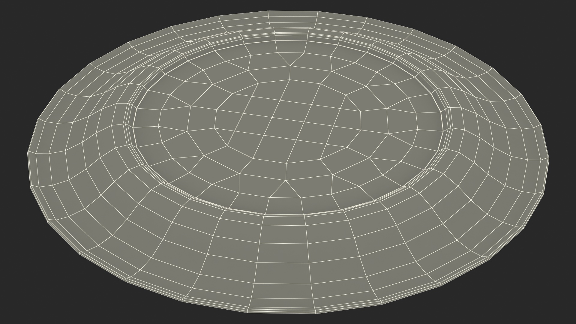 Green Paper Plate 3D