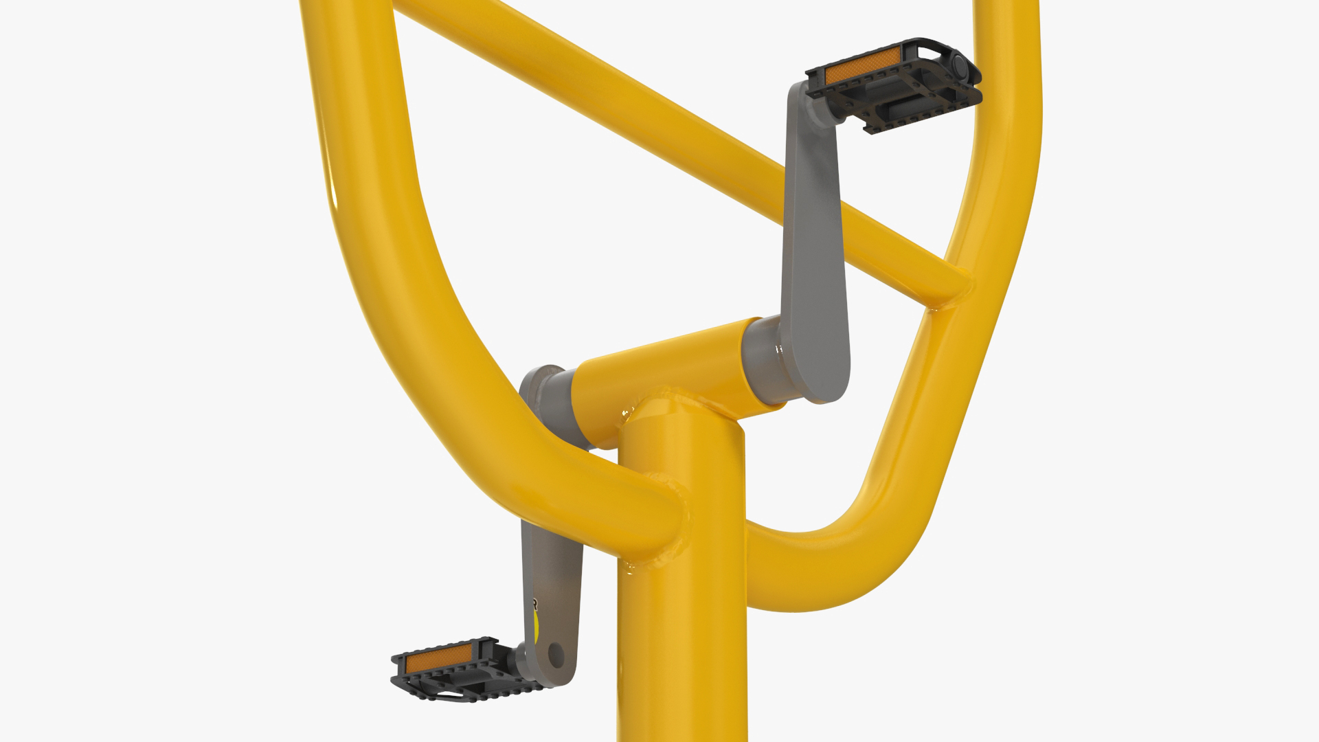 3D Rider Outdoor Fitness Equipment Yellow model