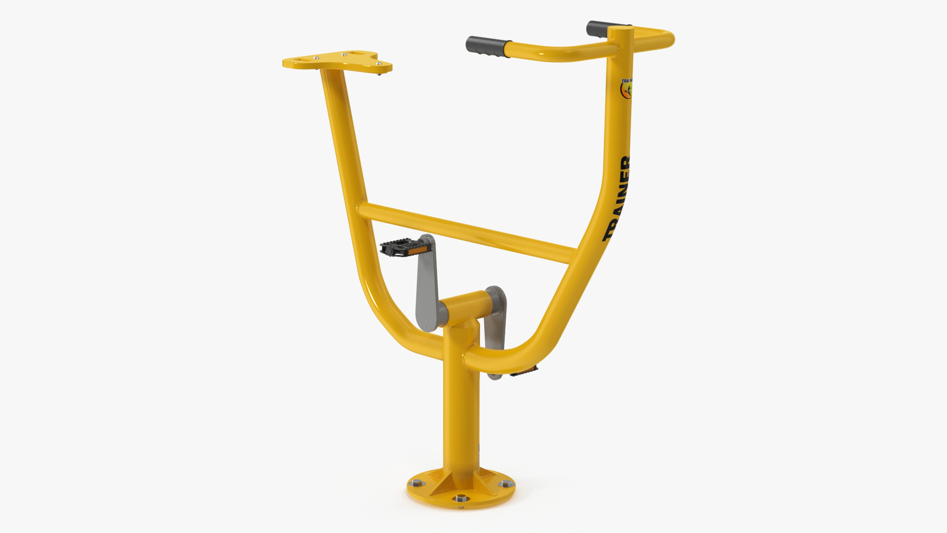 3D Rider Outdoor Fitness Equipment Yellow model