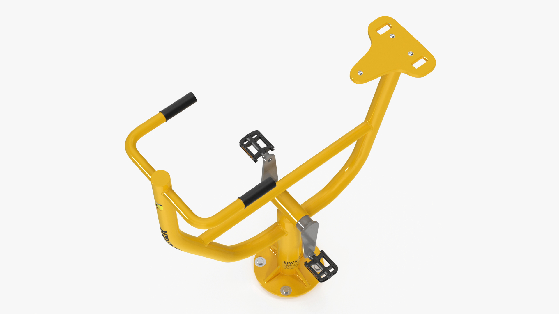 3D Rider Outdoor Fitness Equipment Yellow model