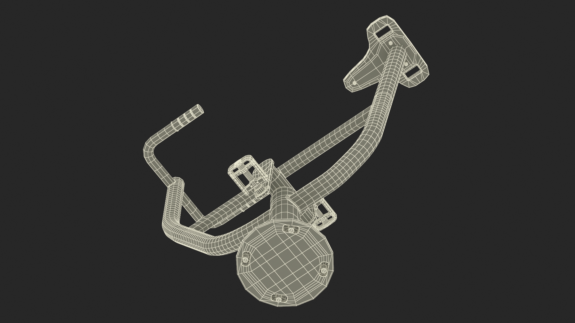 3D Rider Outdoor Fitness Equipment Yellow model