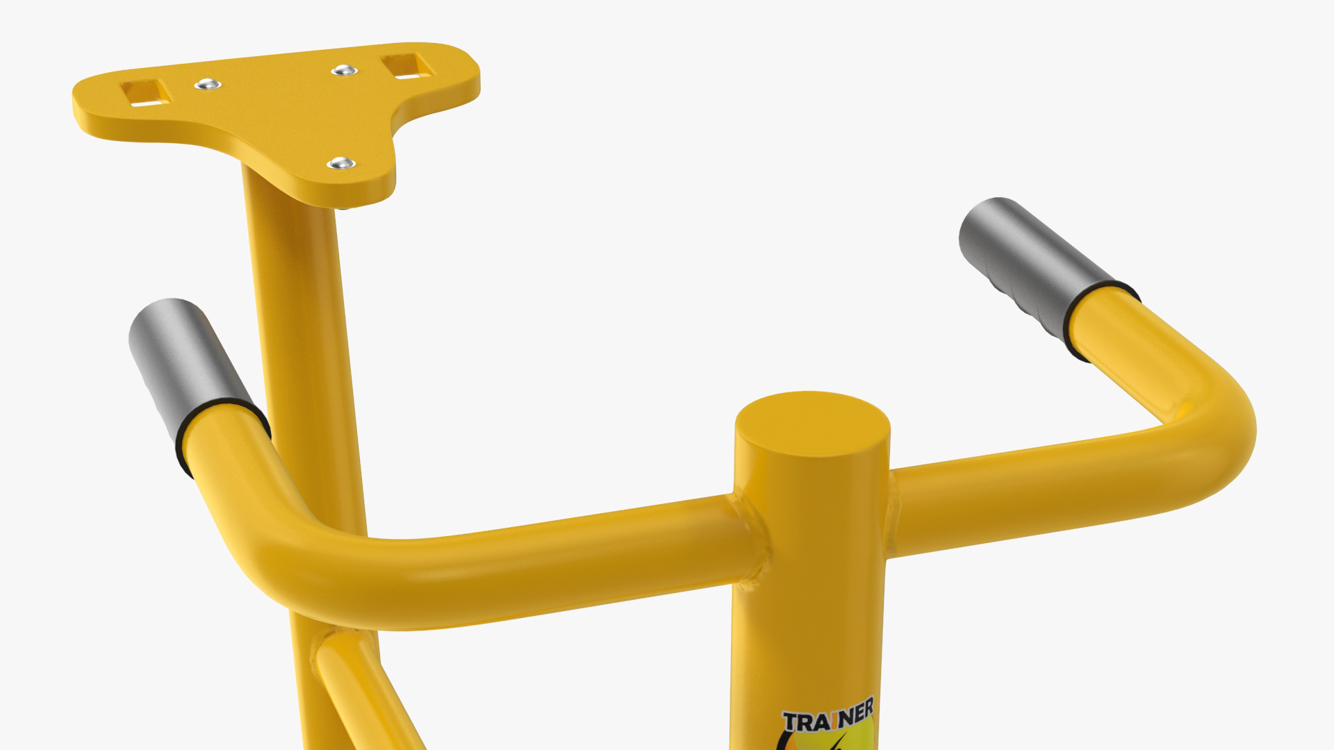 3D Rider Outdoor Fitness Equipment Yellow model