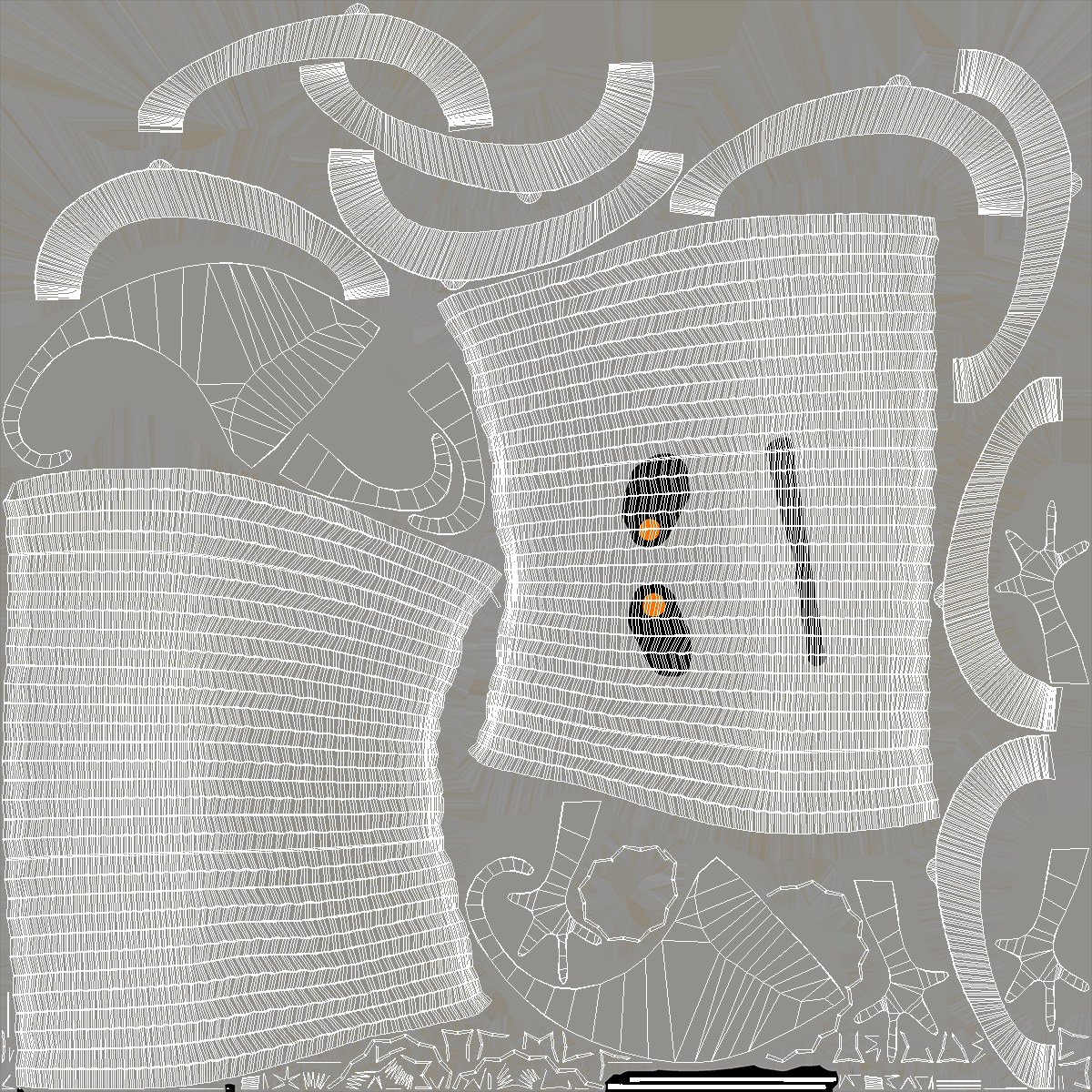 Halloween Ghoust Paper Decorations 3D model