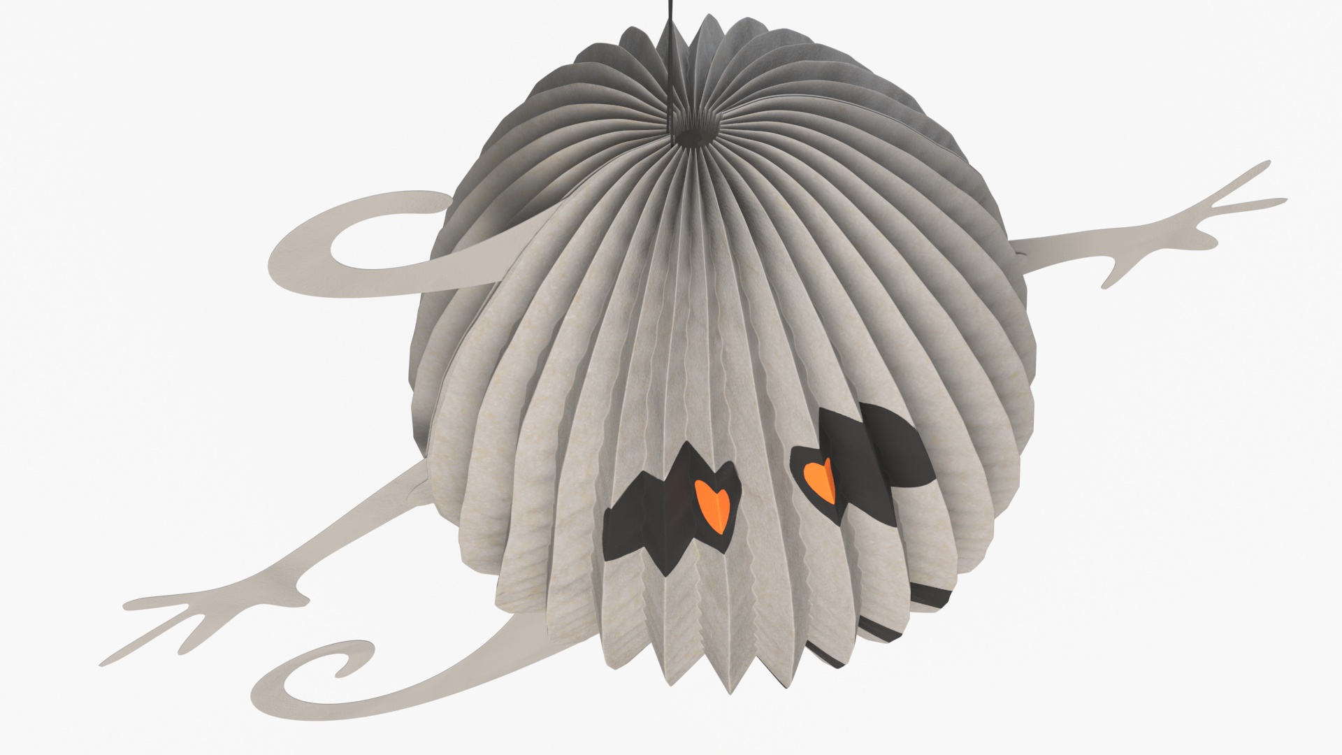 Halloween Ghoust Paper Decorations 3D model