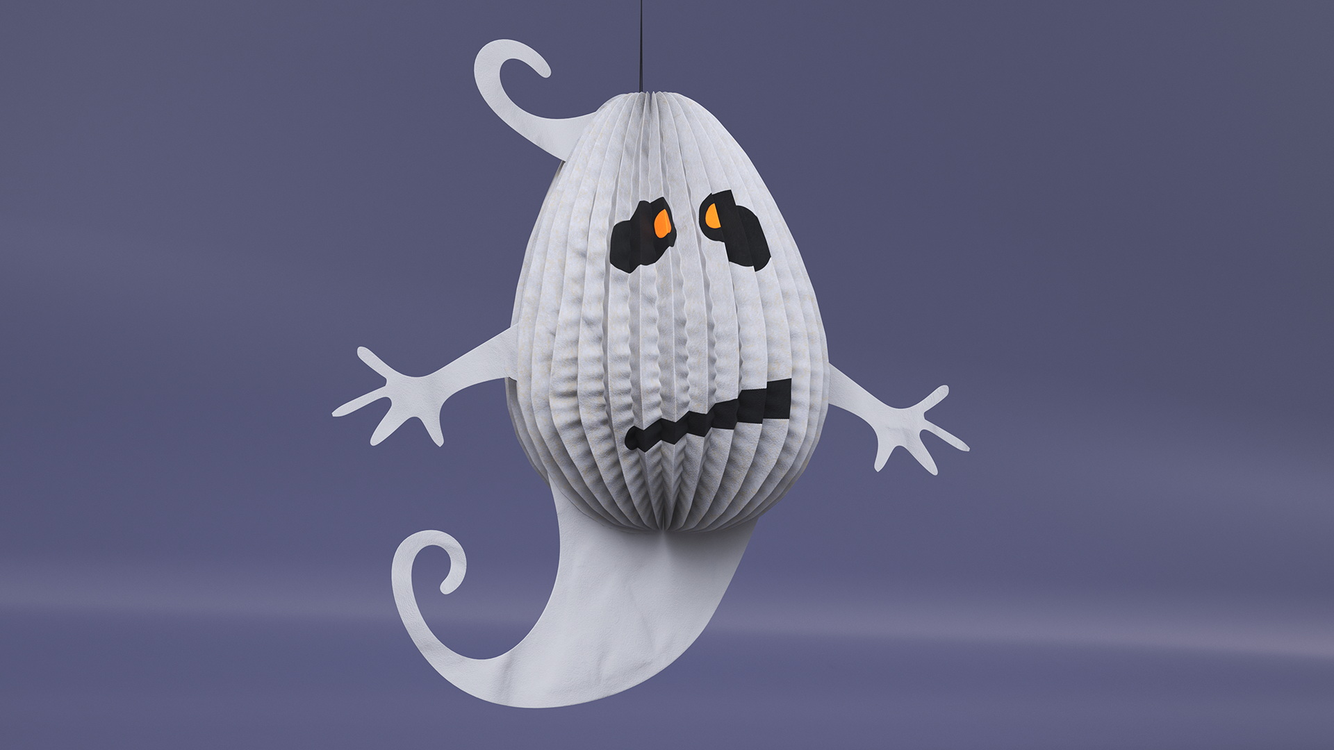 Halloween Ghoust Paper Decorations 3D model