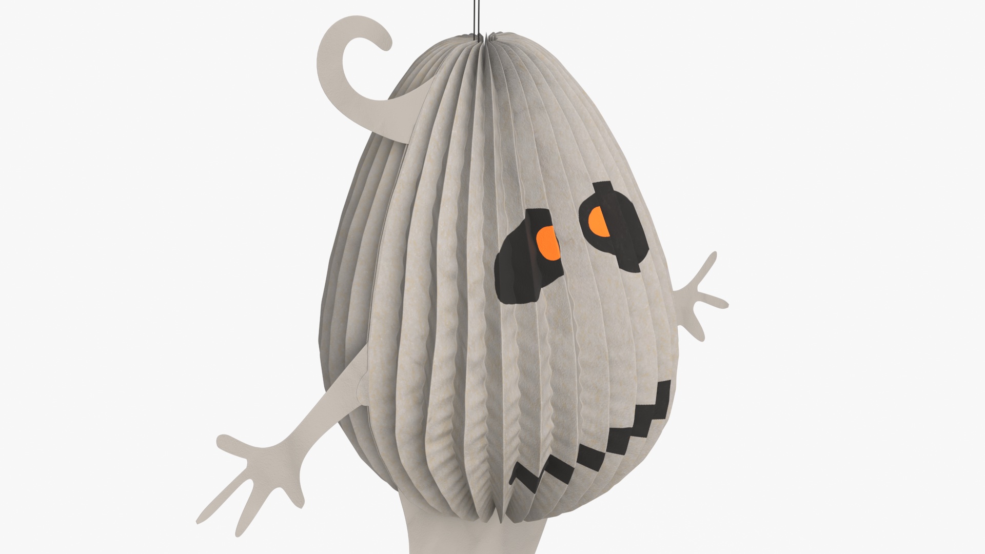 Halloween Ghoust Paper Decorations 3D model