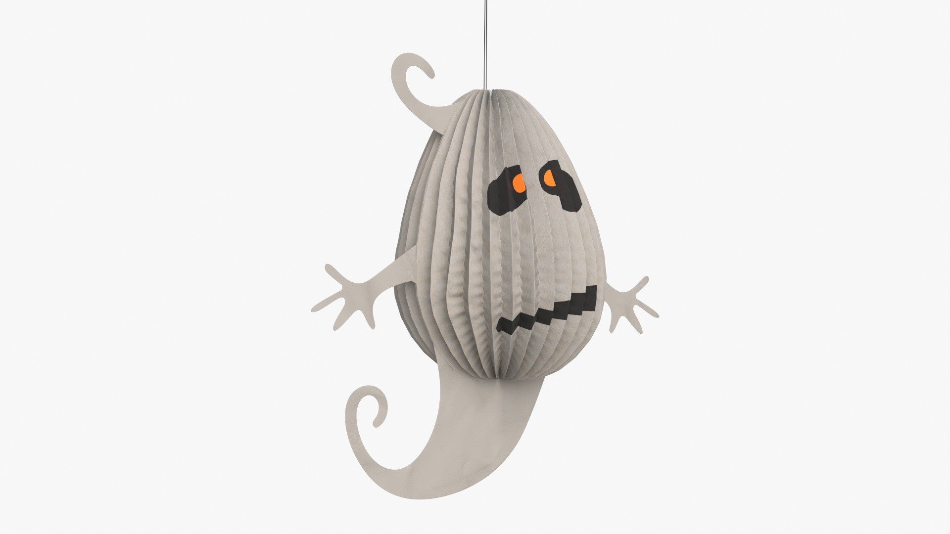 Halloween Ghoust Paper Decorations 3D model