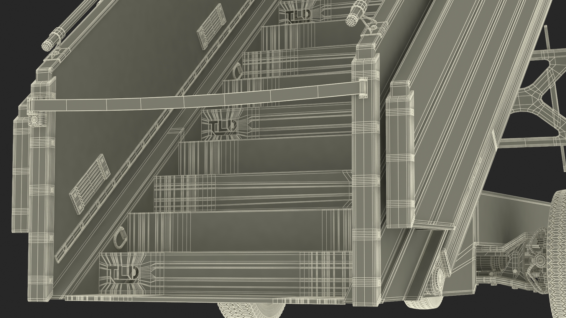 3D Airbus Delta with Passenger Steps model