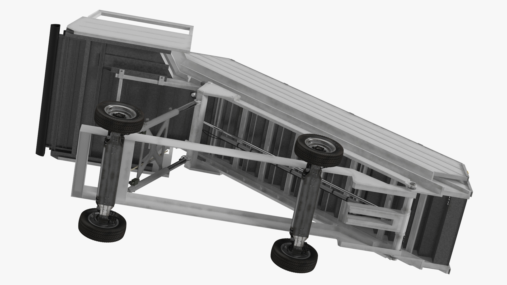 3D Airbus Delta with Passenger Steps model