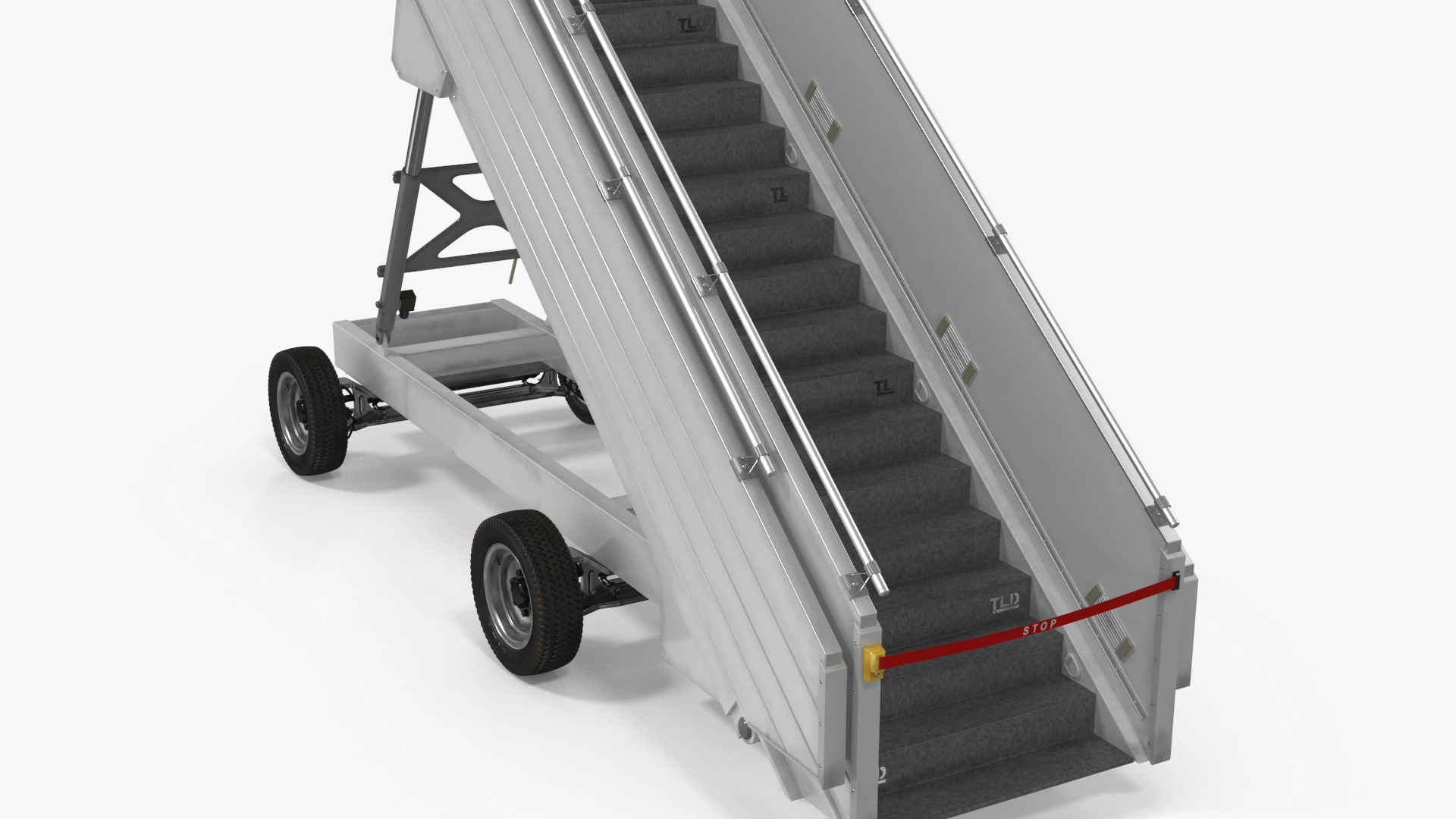 3D Airbus Delta with Passenger Steps model