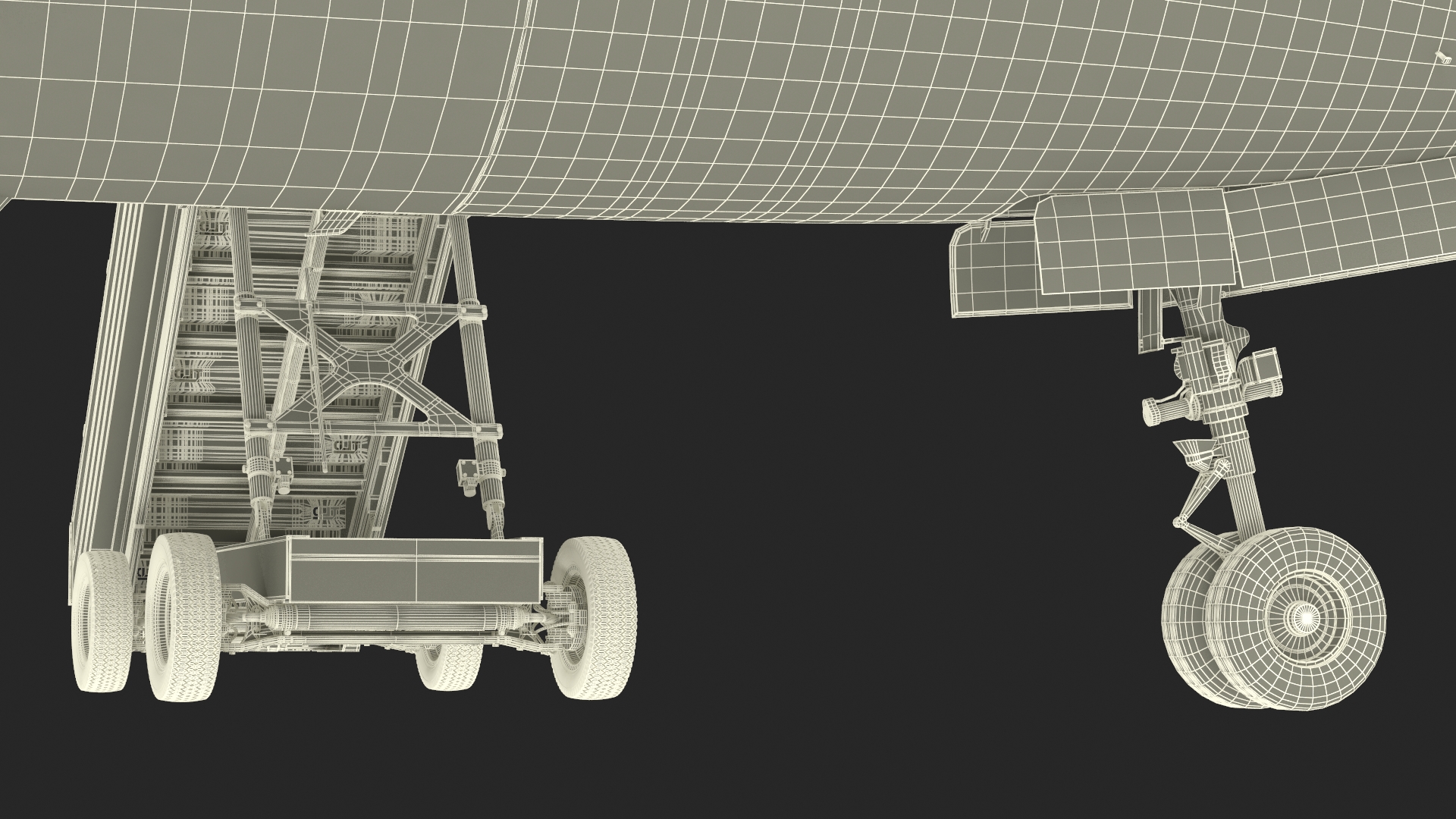 3D Airbus Delta with Passenger Steps model