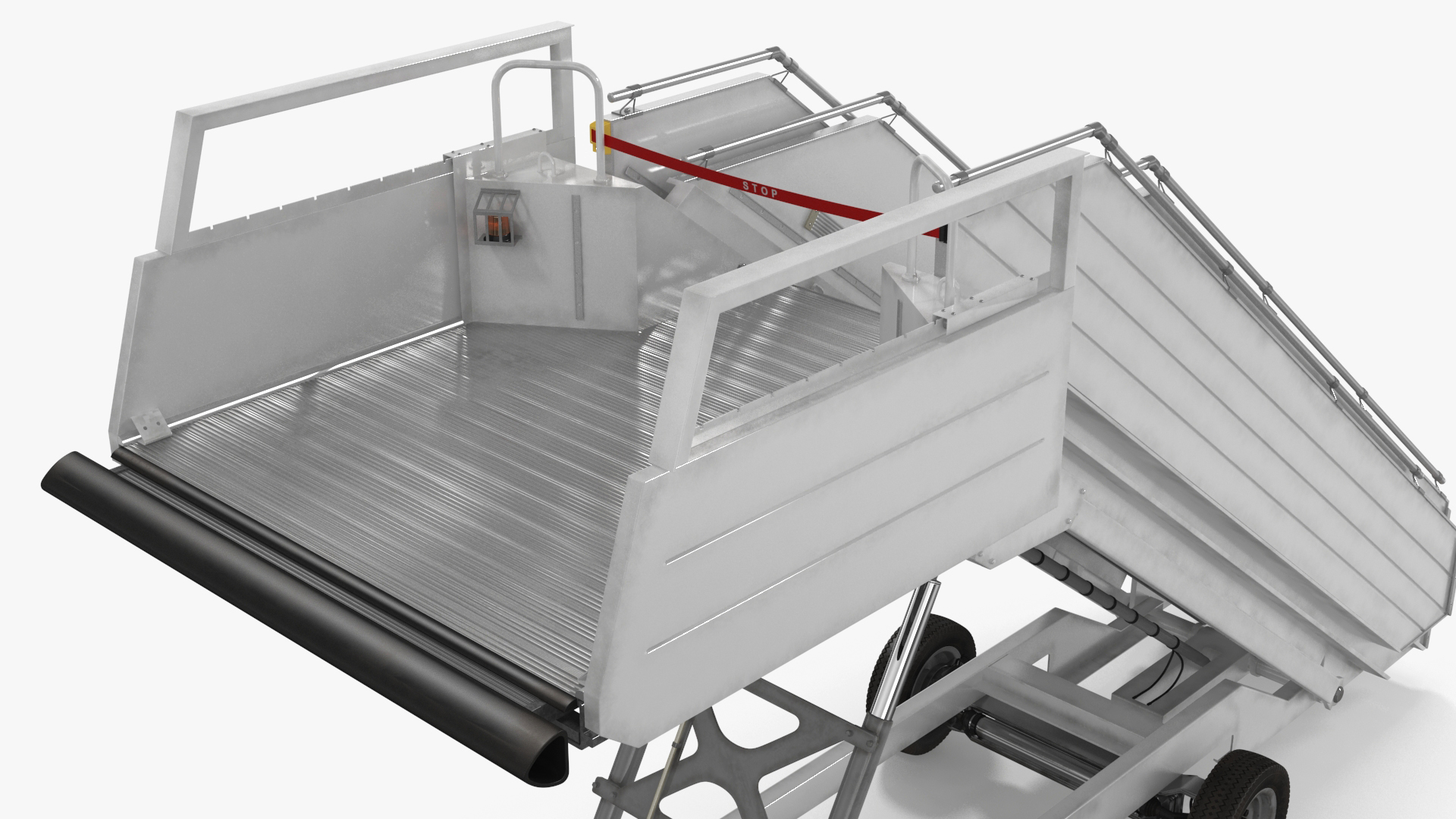 3D Airbus Delta with Passenger Steps model