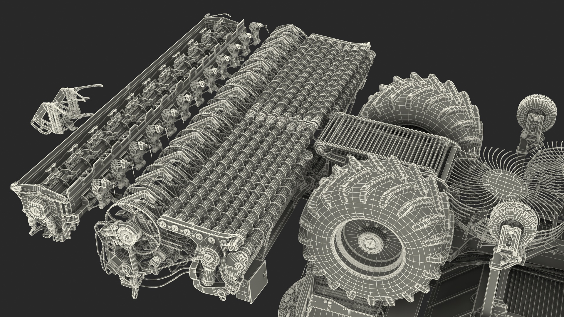 3D model Dirty Beet Harvester HOLMER Terra Dos T4-30 Rigged