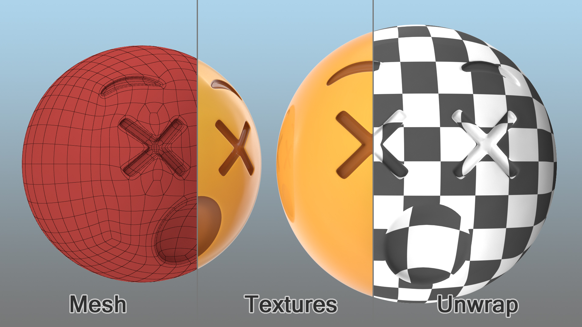 3D Dizzy Emoji