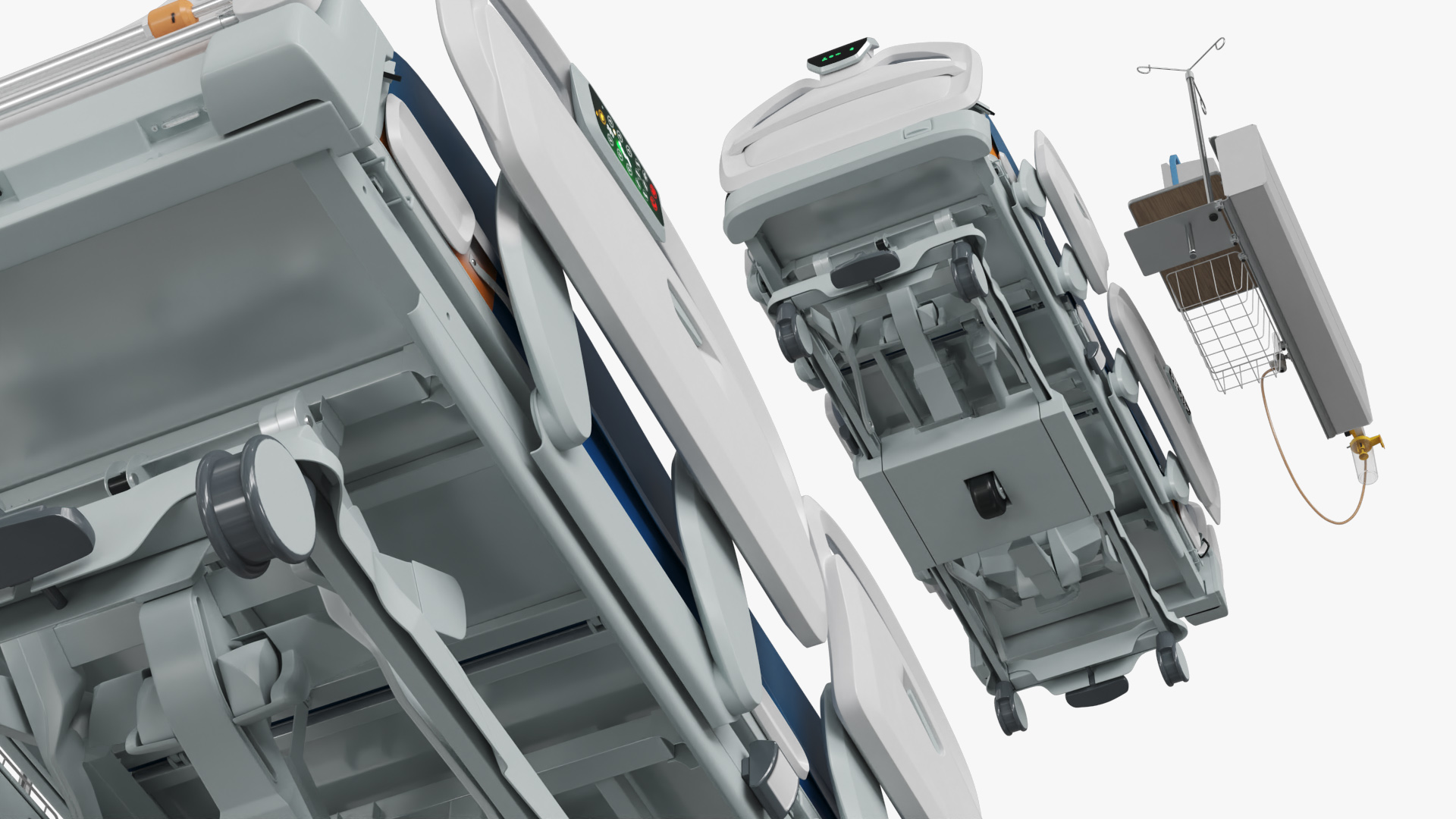 Motorized Patient Bed with Oxygen Console - view 5