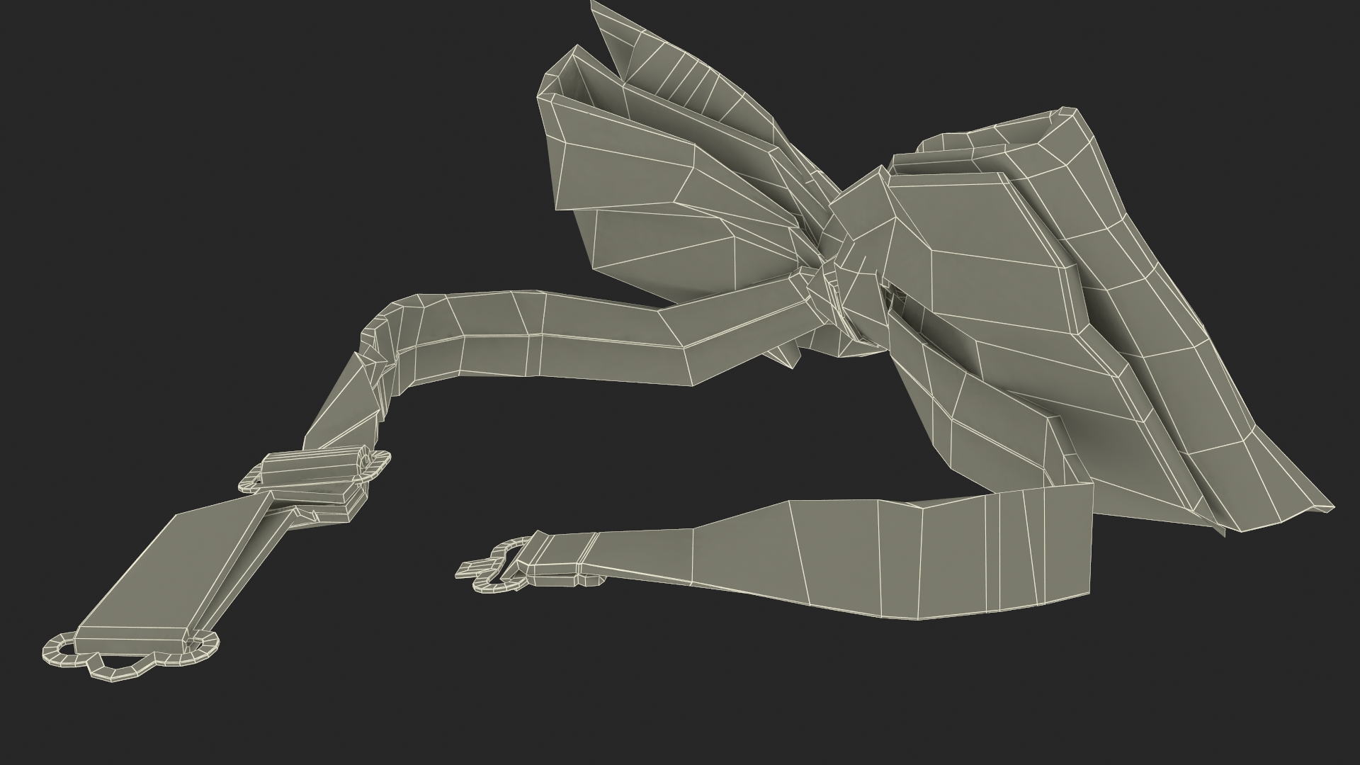 3D Black Bow Tie model