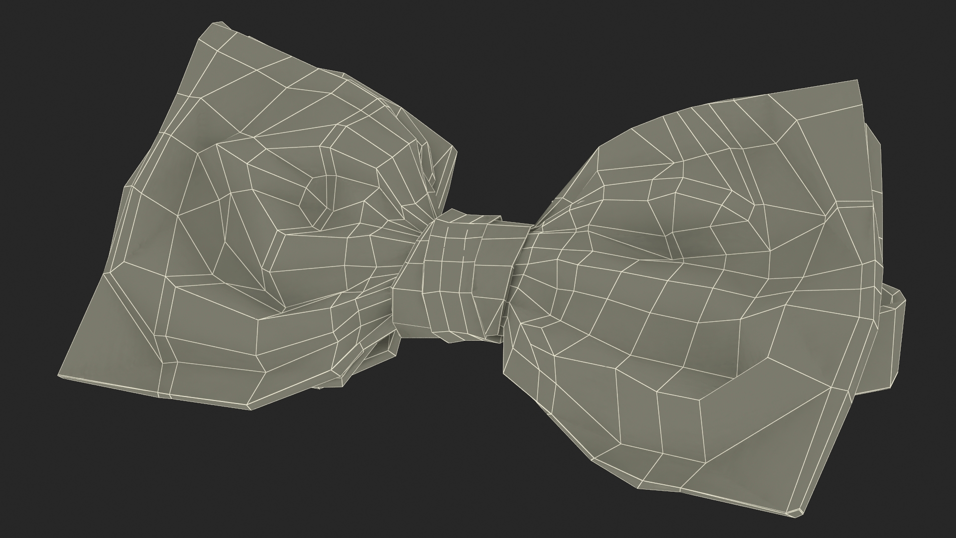 3D Black Bow Tie model