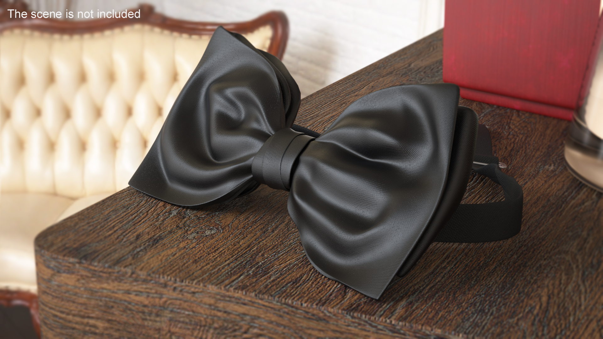 3D Black Bow Tie model