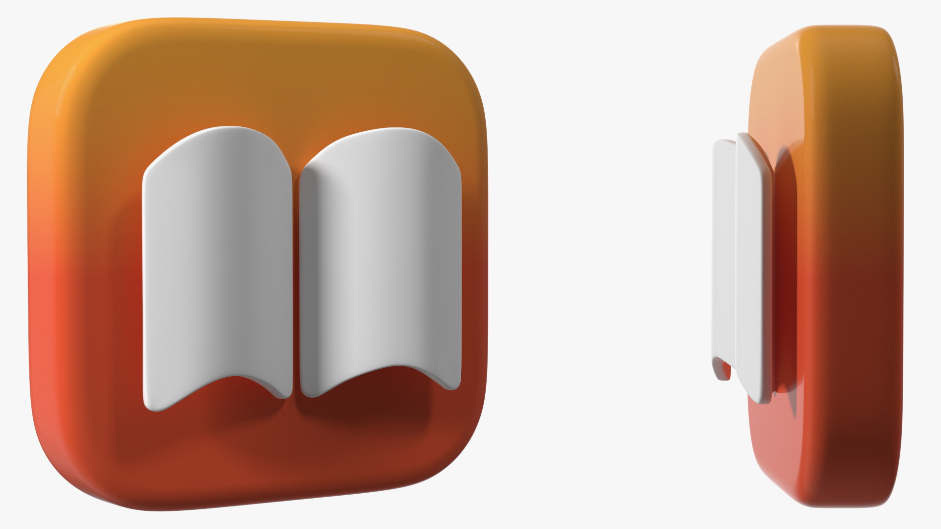 iPhone iOS iBooks Icon 3D