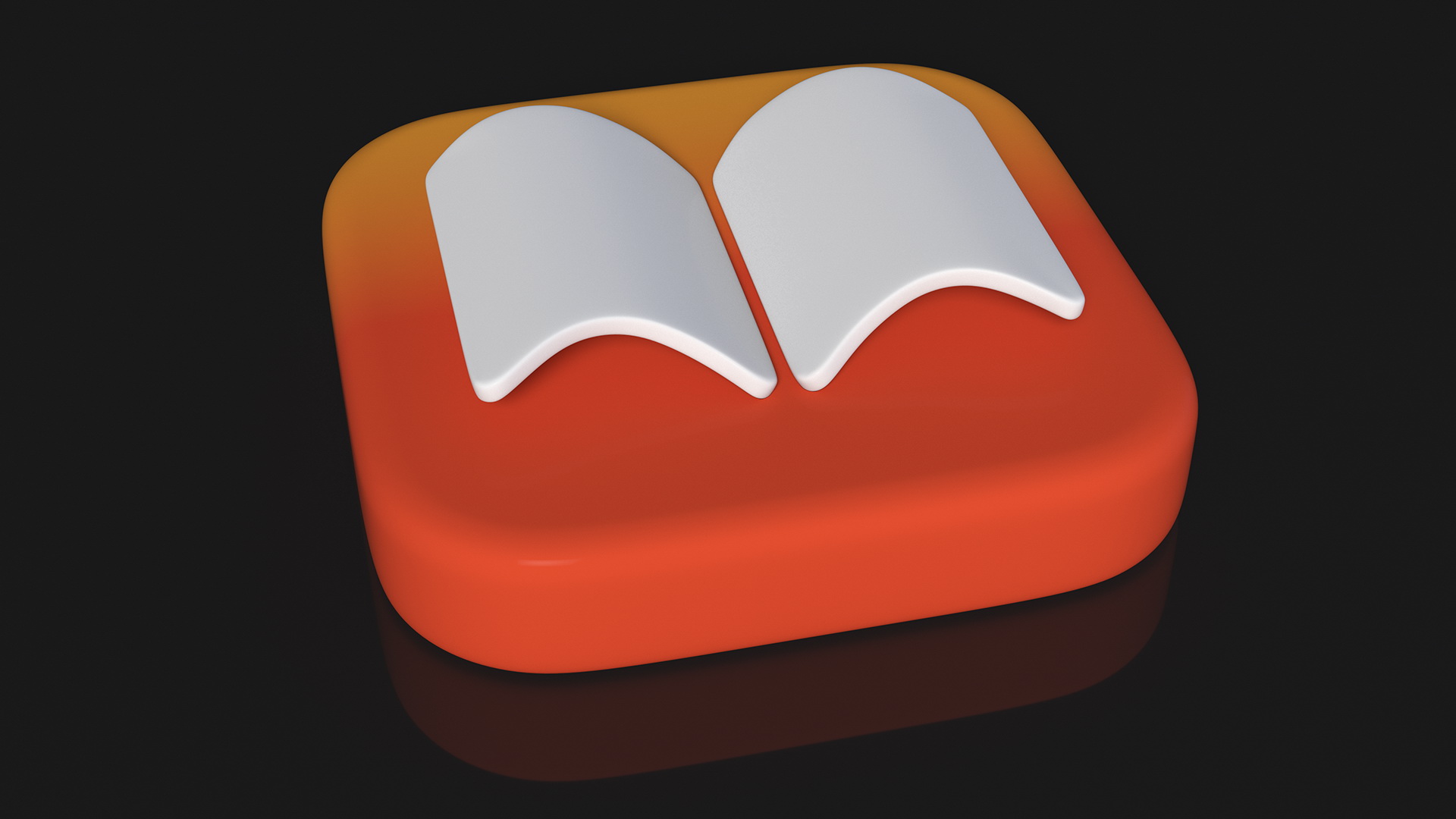 iPhone iOS iBooks Icon 3D