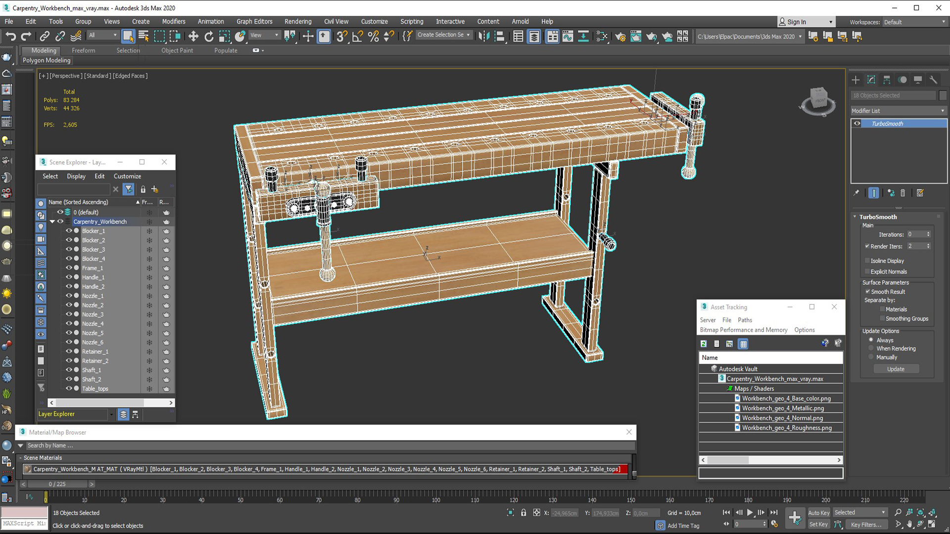 Carpentry Workbench 3D model