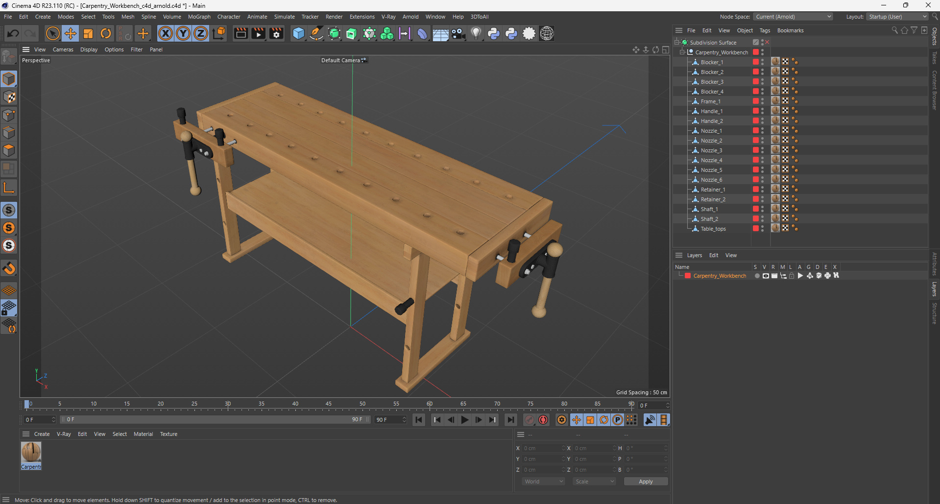 Carpentry Workbench 3D model