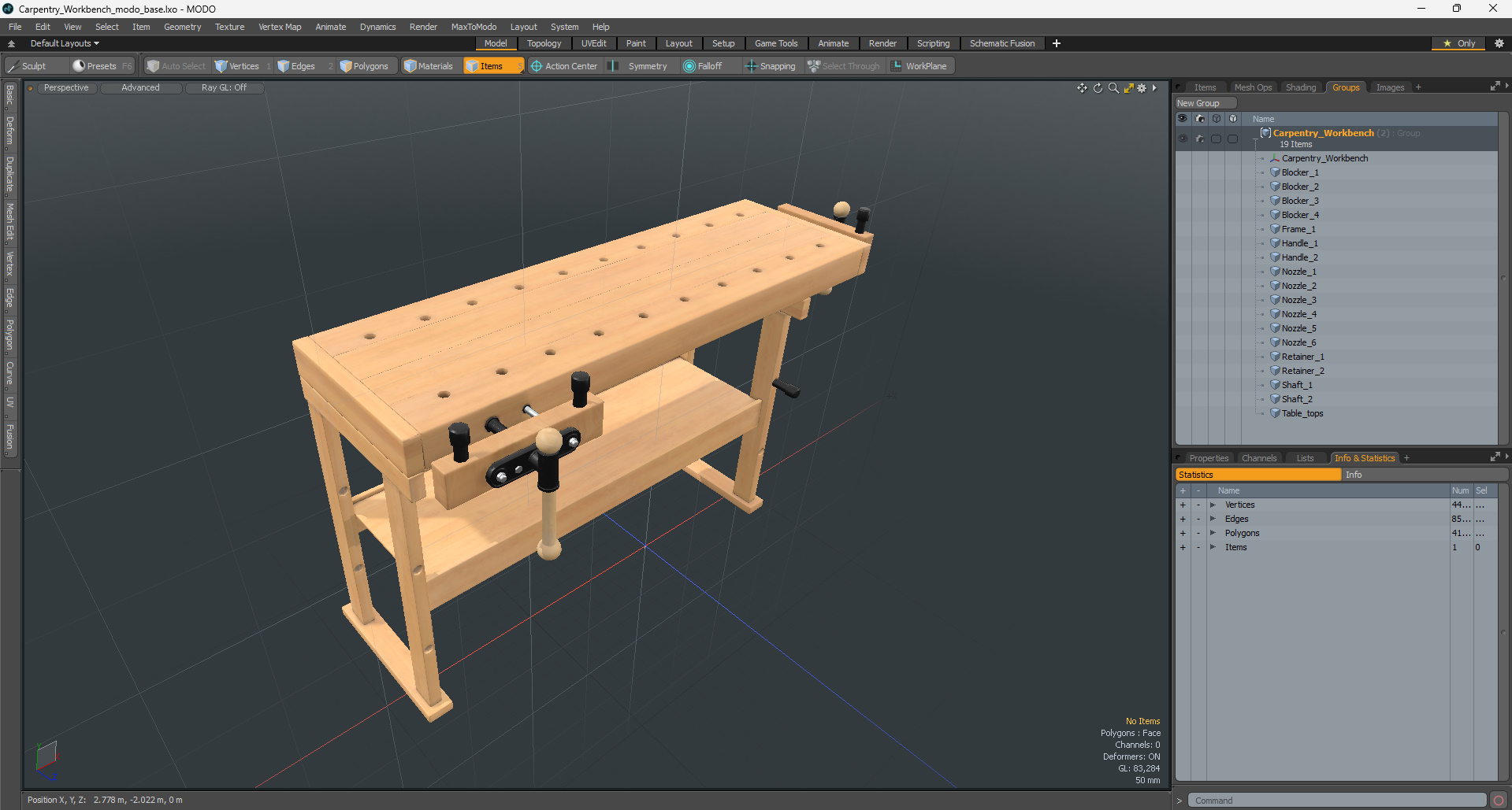 Carpentry Workbench 3D model